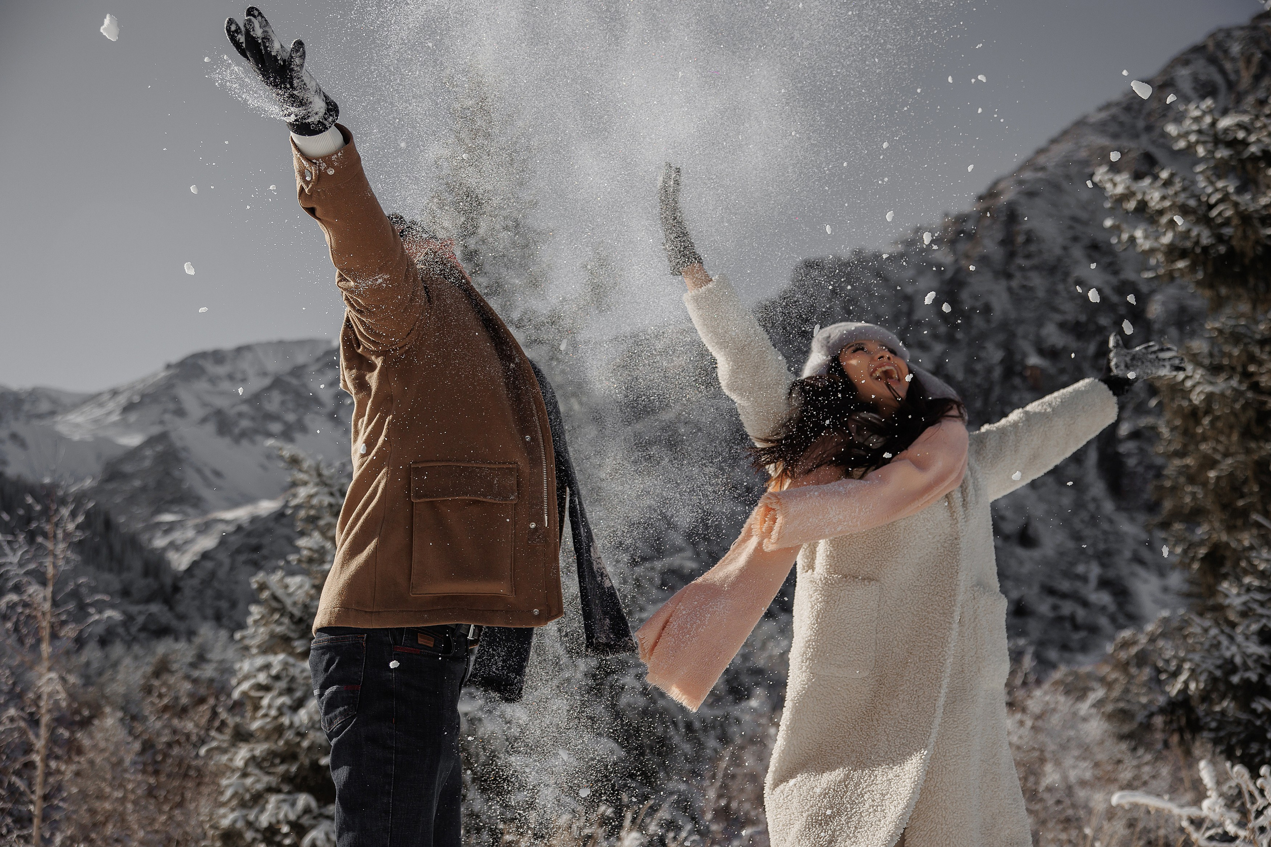 Зимняя Ала Арча 2025 год. Свадебный и семейный фотограф в Бишкеке Давлетбаев Талгат