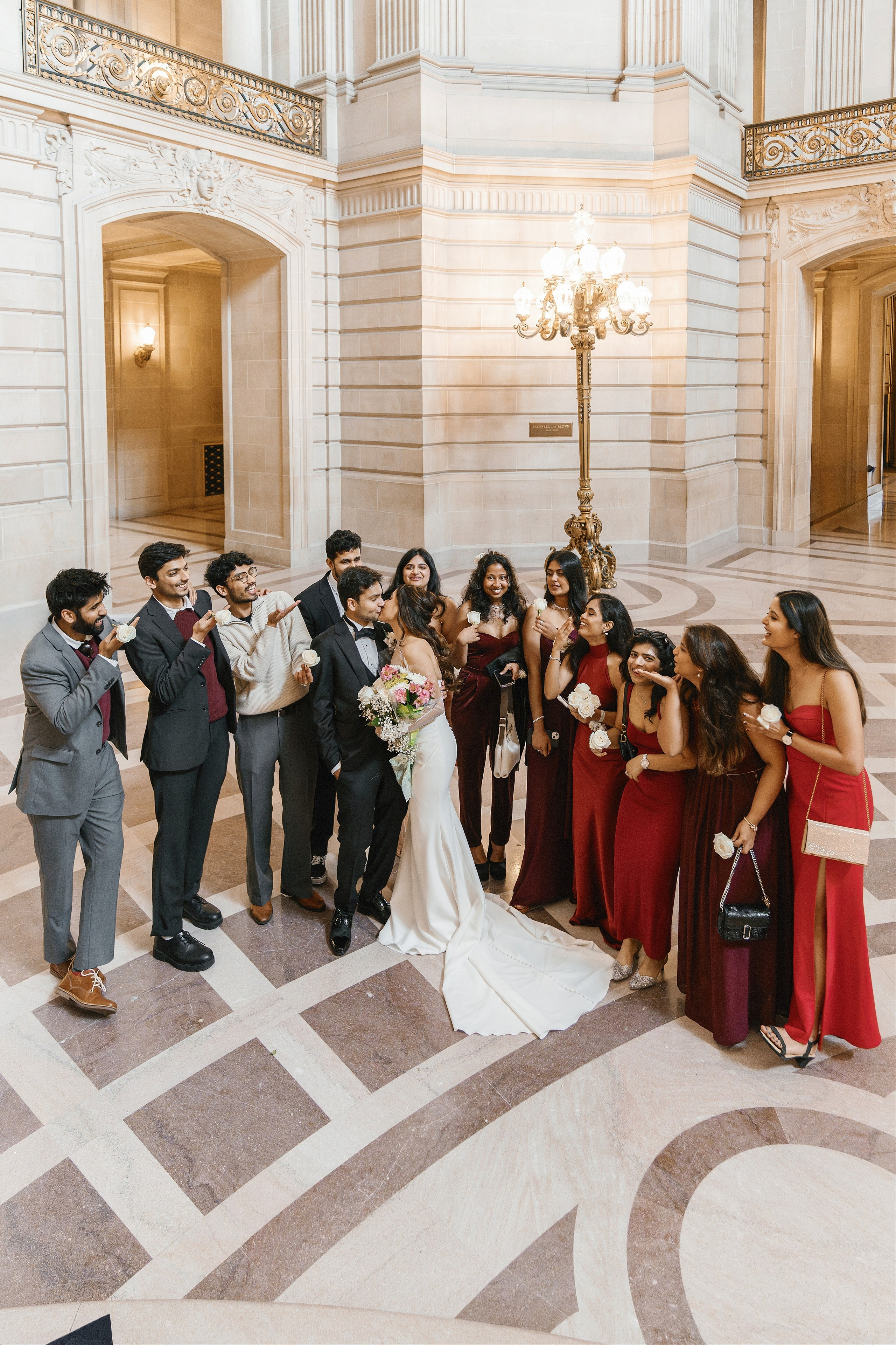 San Francisco City Hall Wedding. Wedding Photography & Videography Team in California, Los Angeles, San Francisco, San Diego and Travel