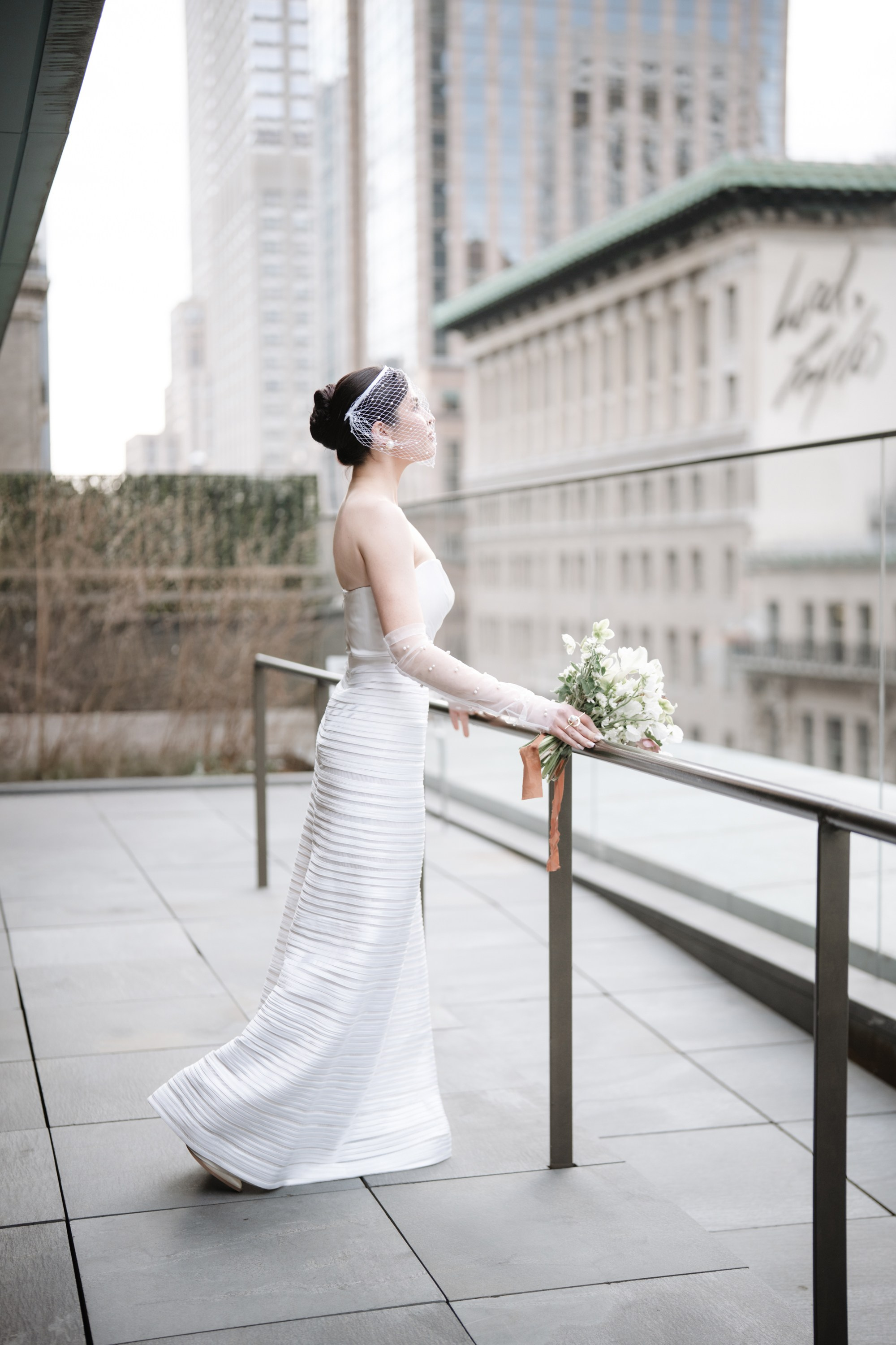 Lily as a bride. Portrait and wedding photographer in New York