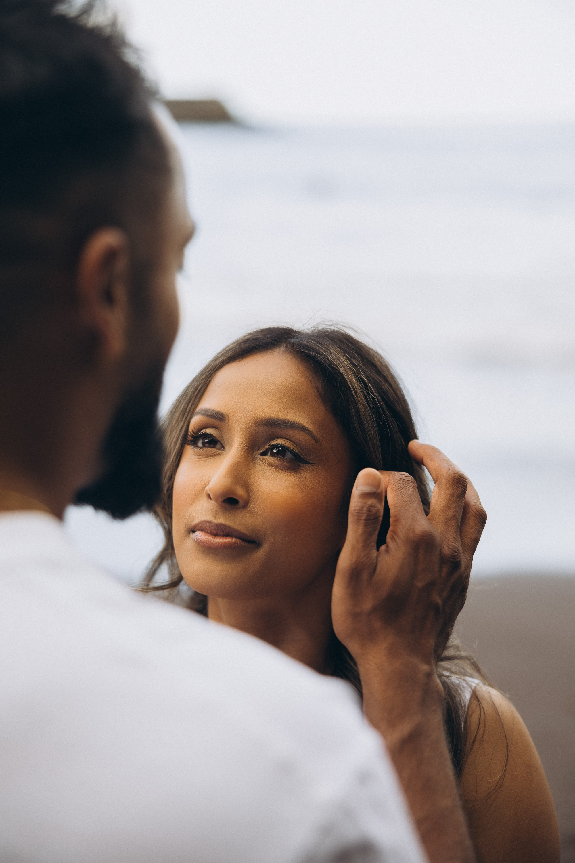 Proposal at Seixal Beach, Madeira – romantic engagement by the ocean, capturing intimate moments on the black sand shore