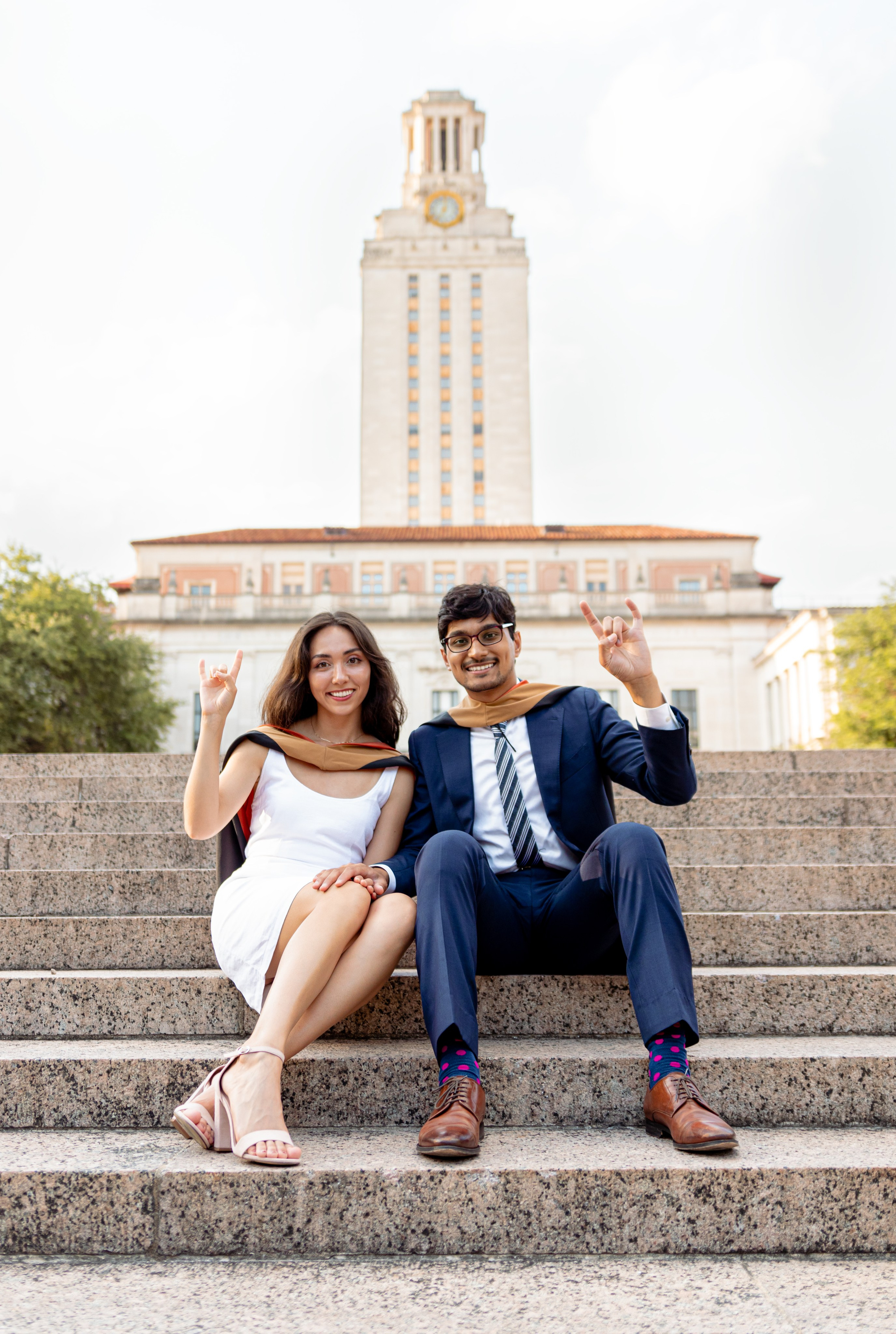 Saskia’s senior photoshoot at the University of Texas Austin