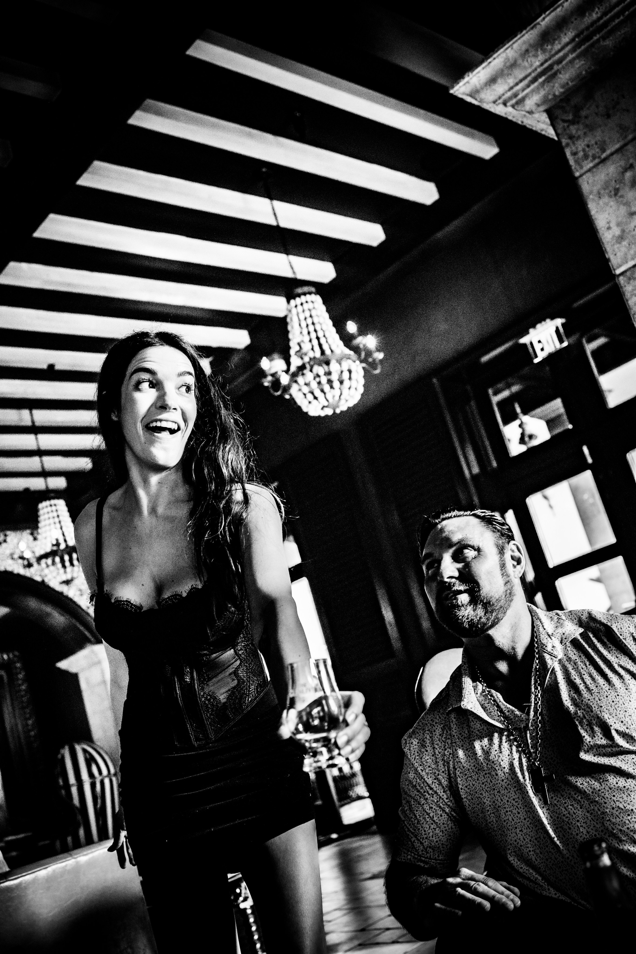 Burn Black and White Series. Out and About 239