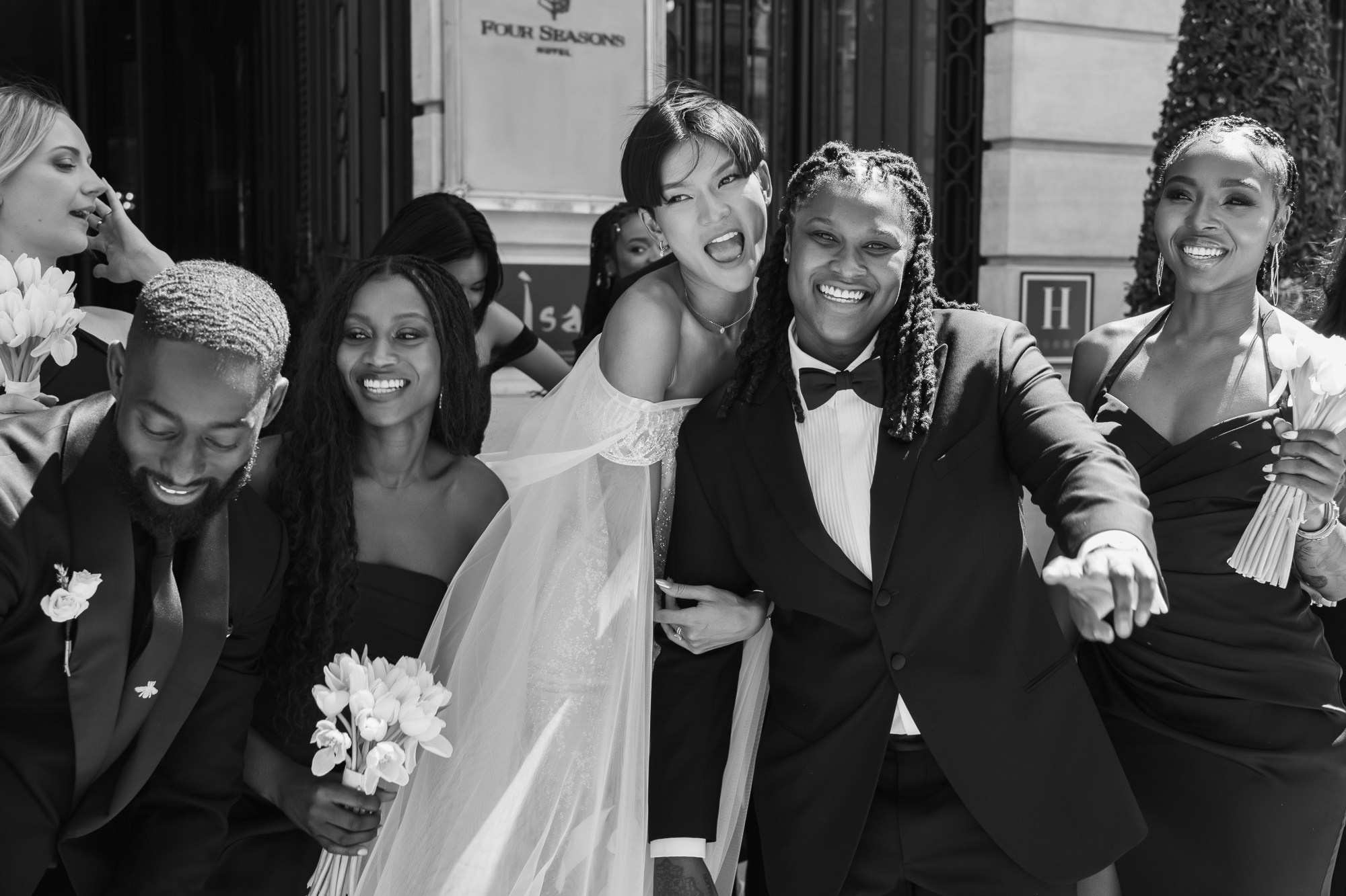 Wedding in famous Four Seasons Hotel, Madrid. Wedding photographer videographer Spain