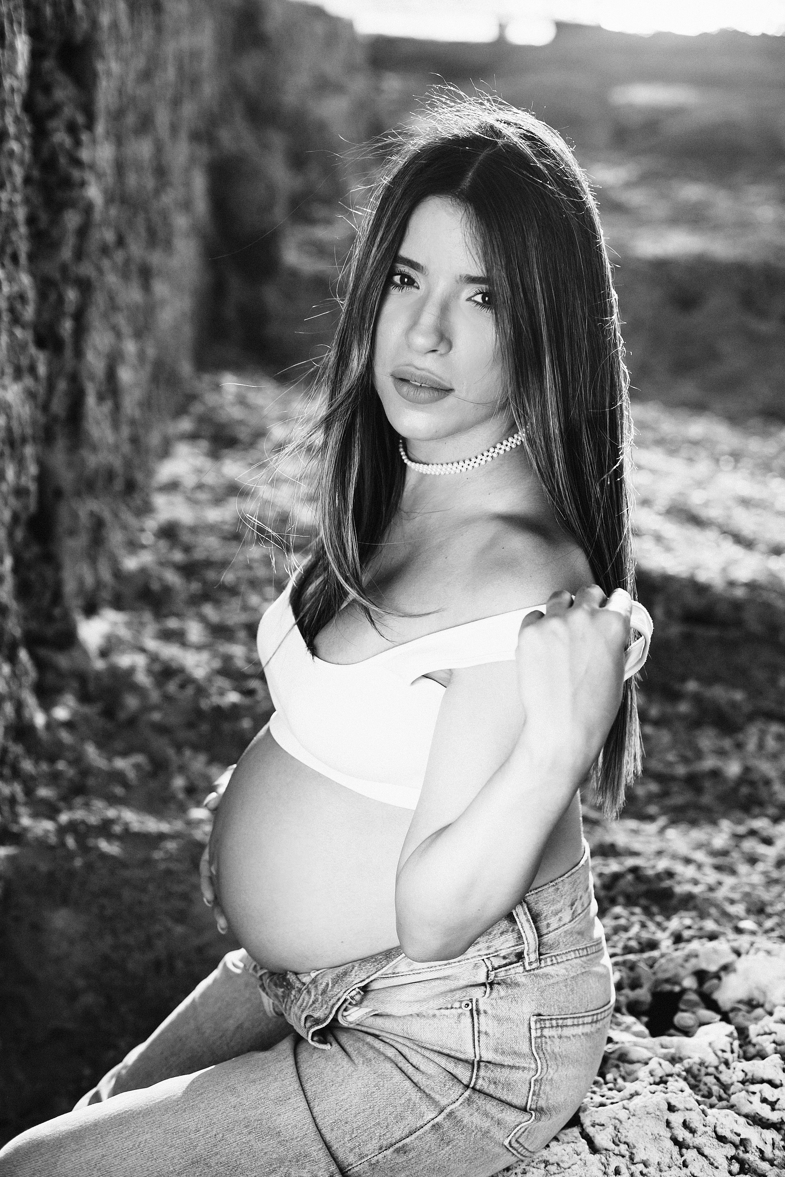 Yael & Gal Nahsholim beach. Family photographer in Israel