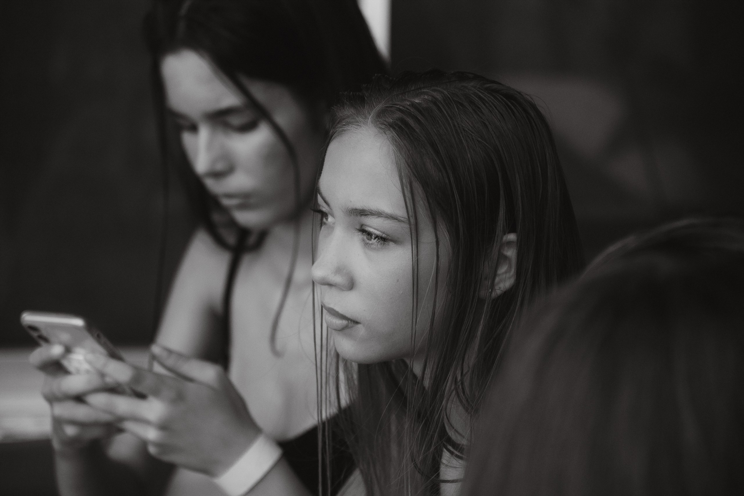 Preparación del backstage de una marca en un desfile de moda en Torrevieja — Fotógrafo de backstage Andrey Lukovnikov