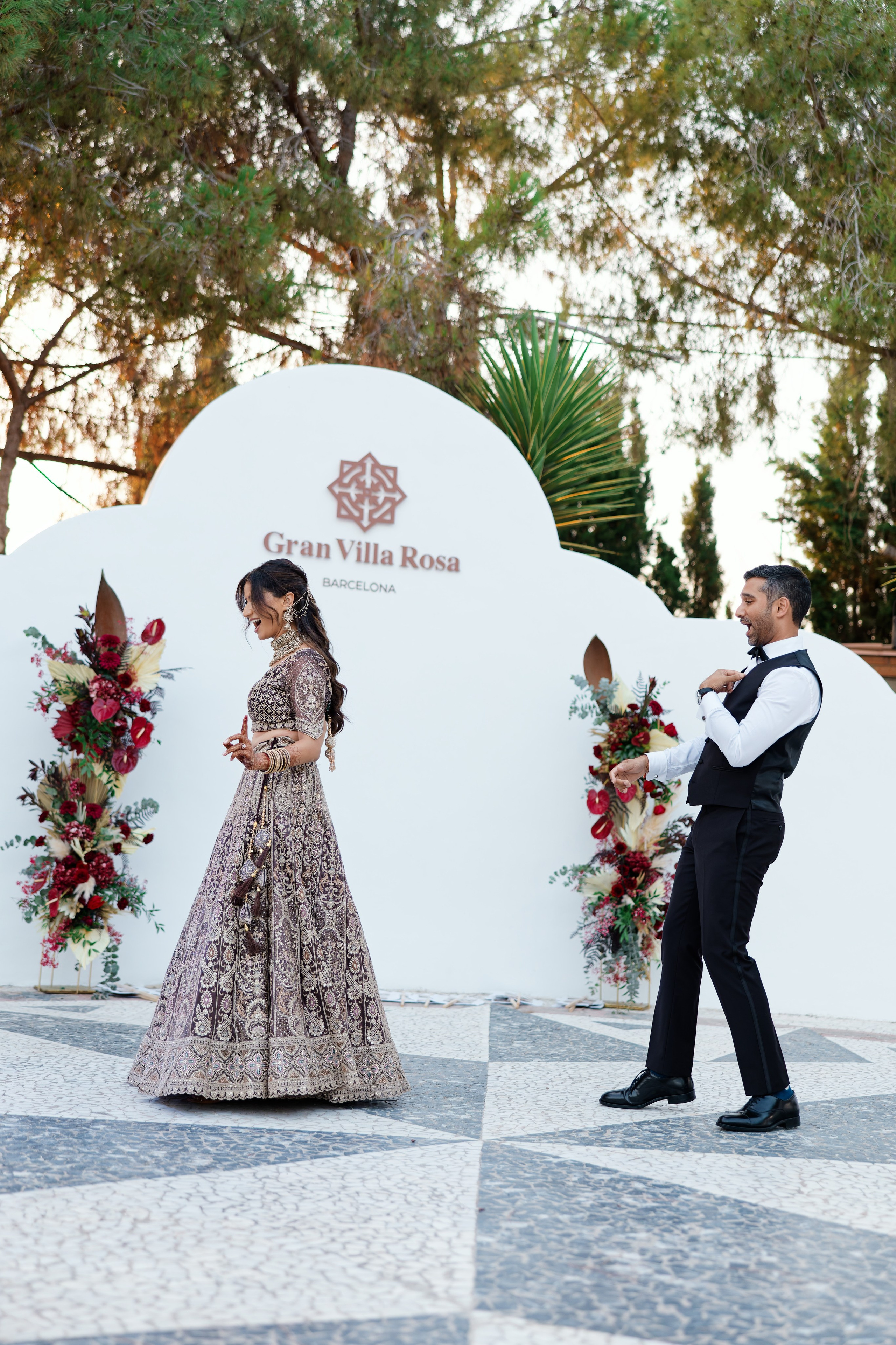 Indian wedding at Gran Villa Rosa, Barcelona
