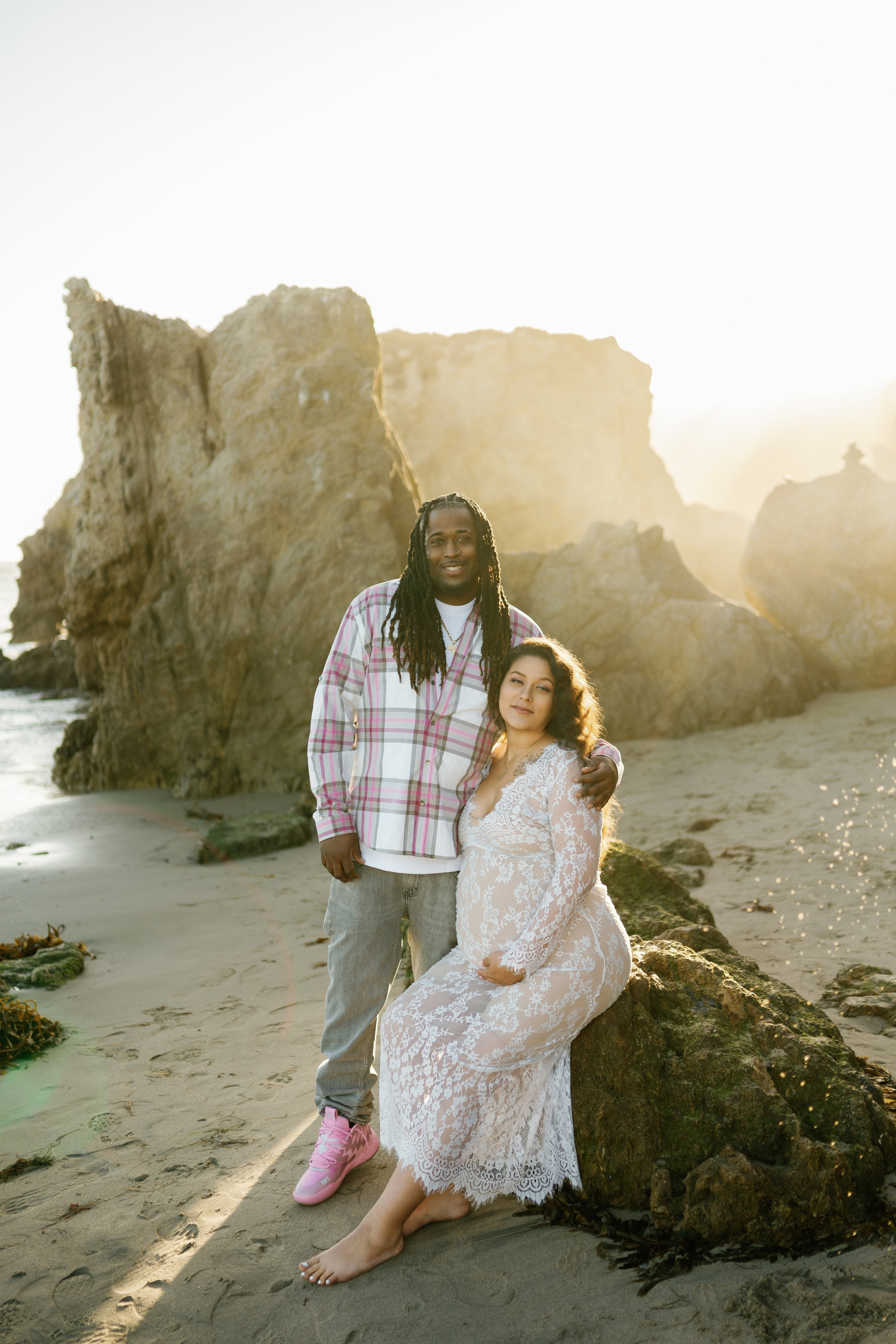 El Matador Beach Maternity Session. Wedding Photography & Videography Team in California, Los Angeles, San Francisco, San Diego and Travel
