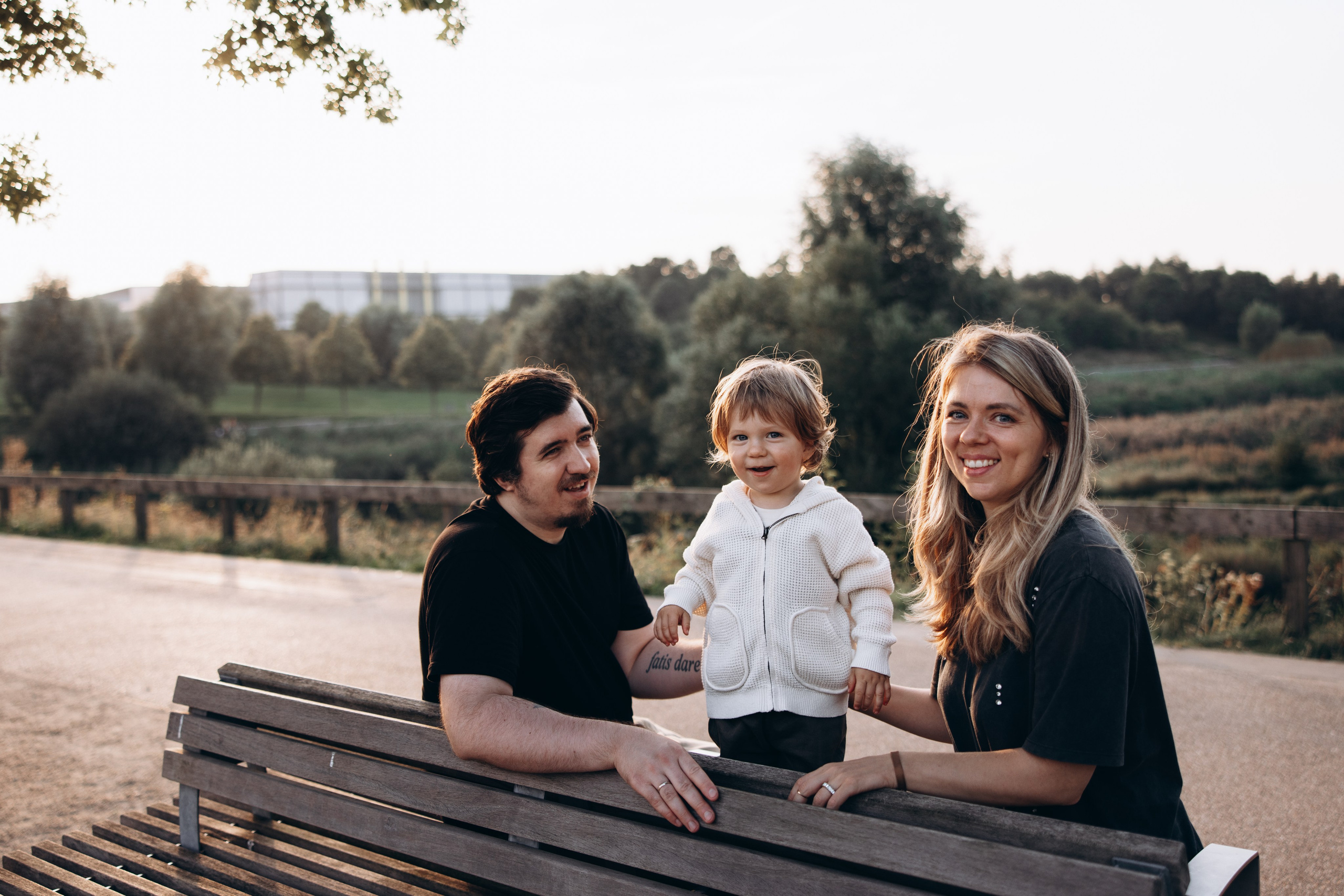 Maksim with parents (Queen Elizabeth Olympic park). Anastasia Klink, Photographer in London