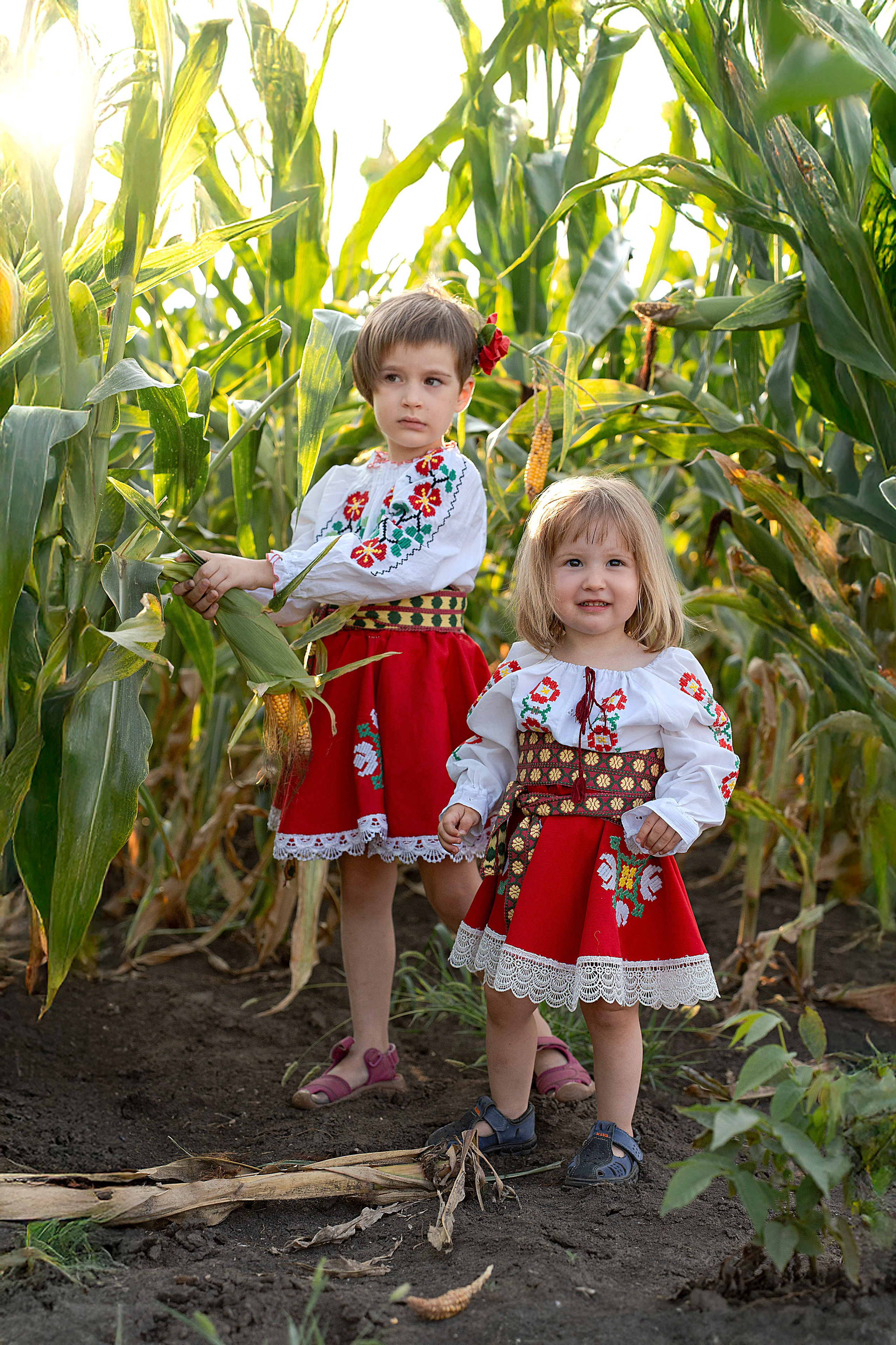 Фотосессия в поле в Молдове — съёмка на природе