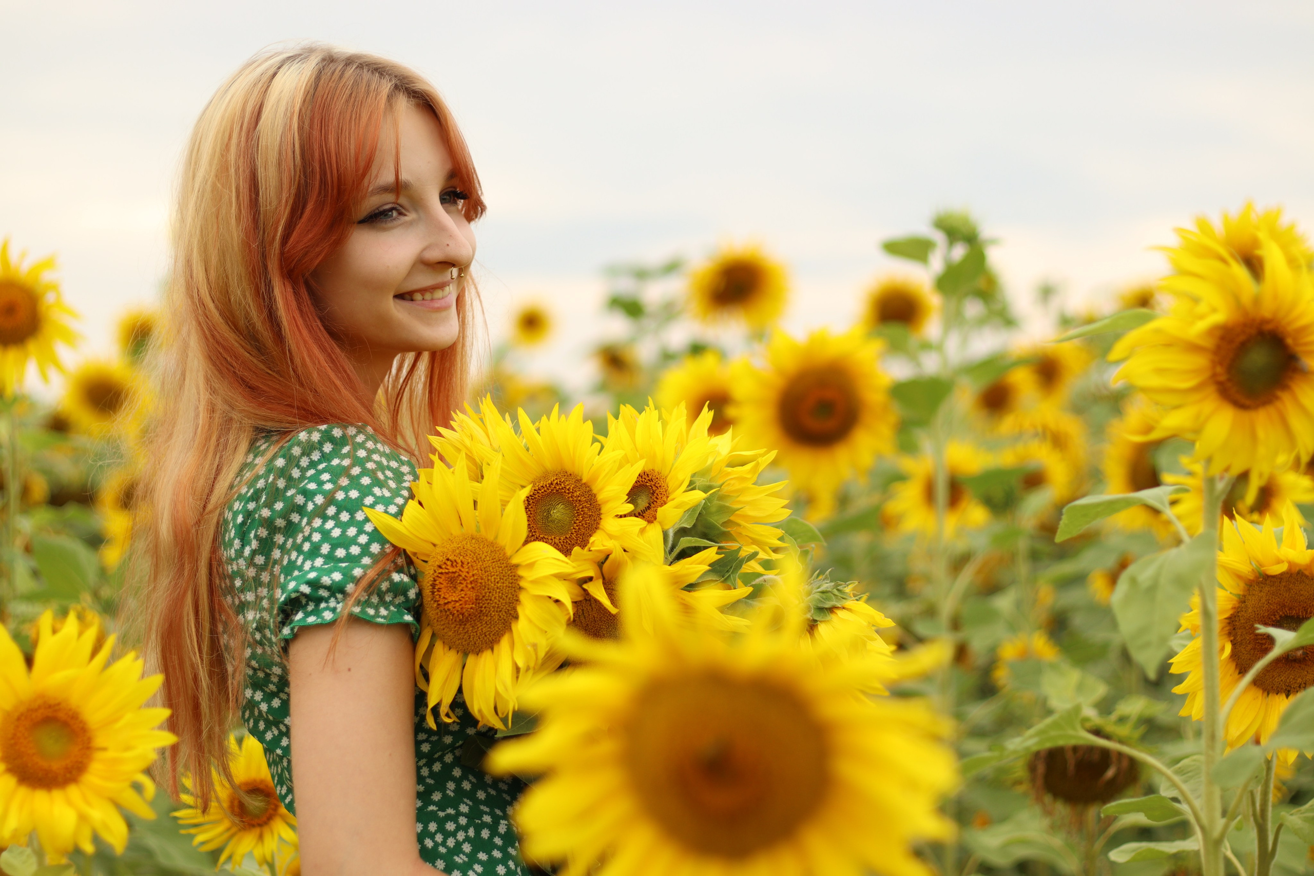 Фотосессия в подсолнухах. Фотограф / Даугавпилс / Ольга Антонова
