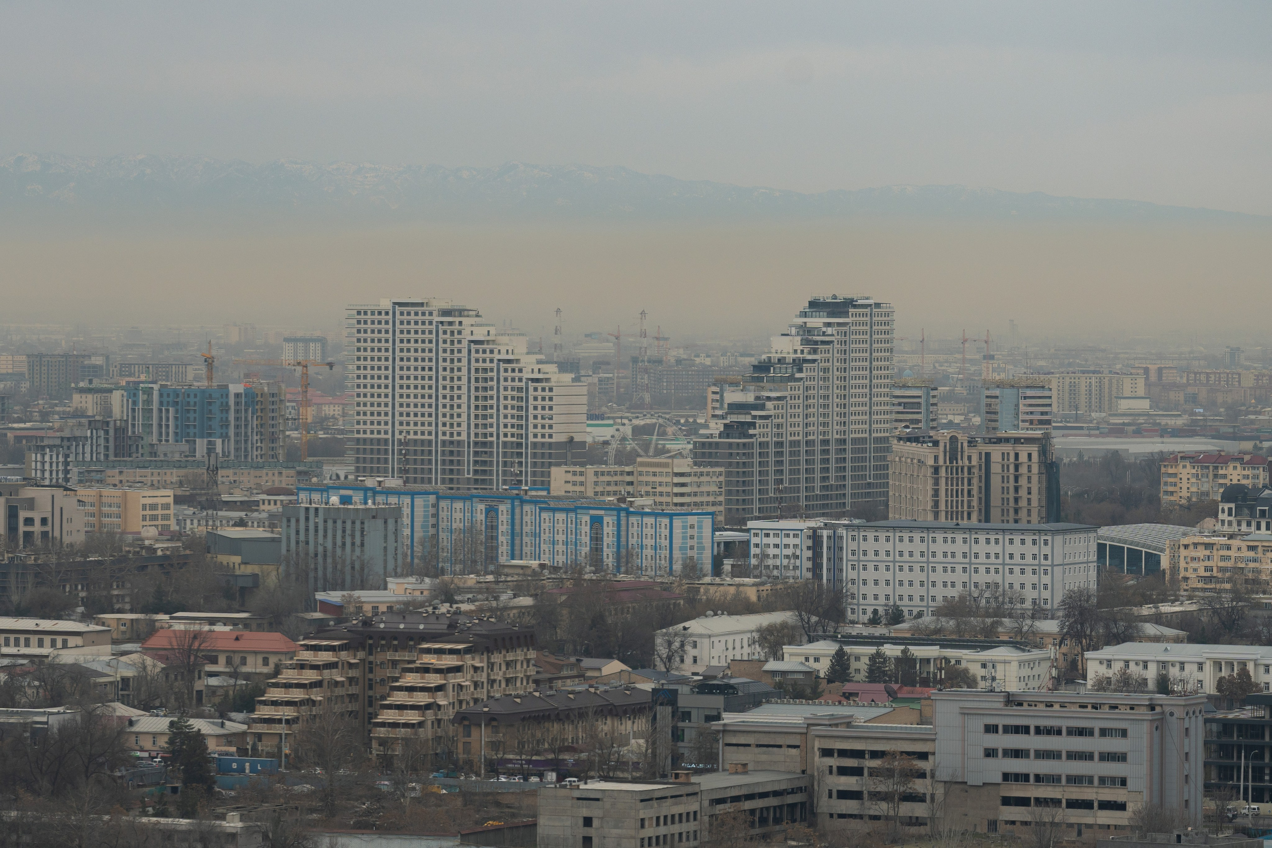 Смог в Ташкенте или Взгляд на город с высоты птичьего полета. Георгий Намазов | Фотограф в Ташкенте