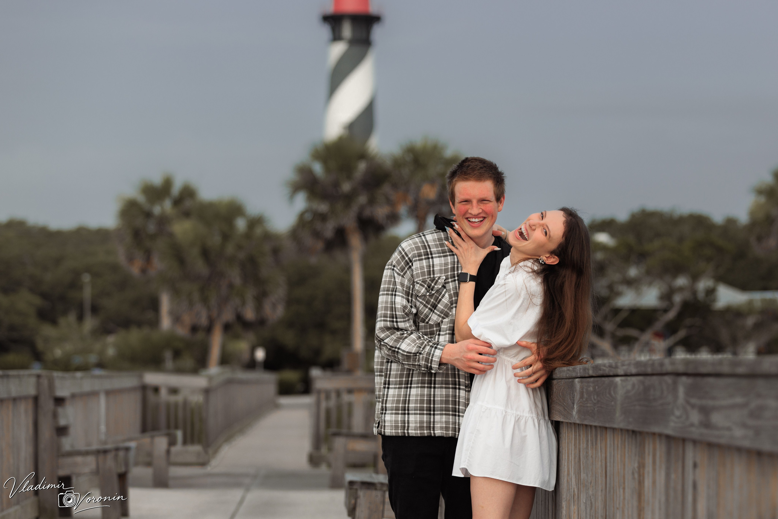 A tender morning by the lighthouse. Photographer St. Augustine