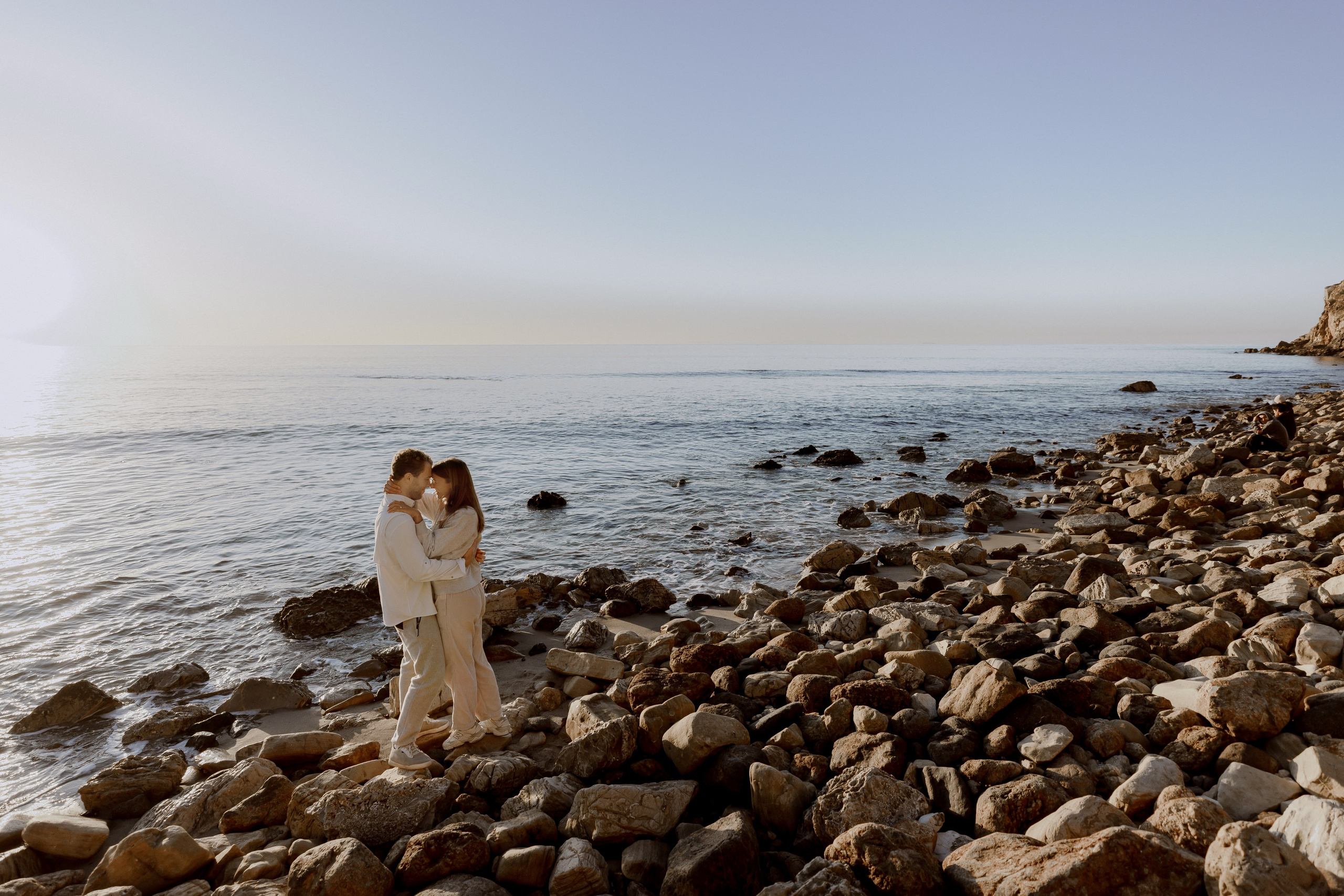 Surprise Proposal at Sunrise at Point Dume, Malibu | Taya Frank. Southern California Family and Couple Photographer