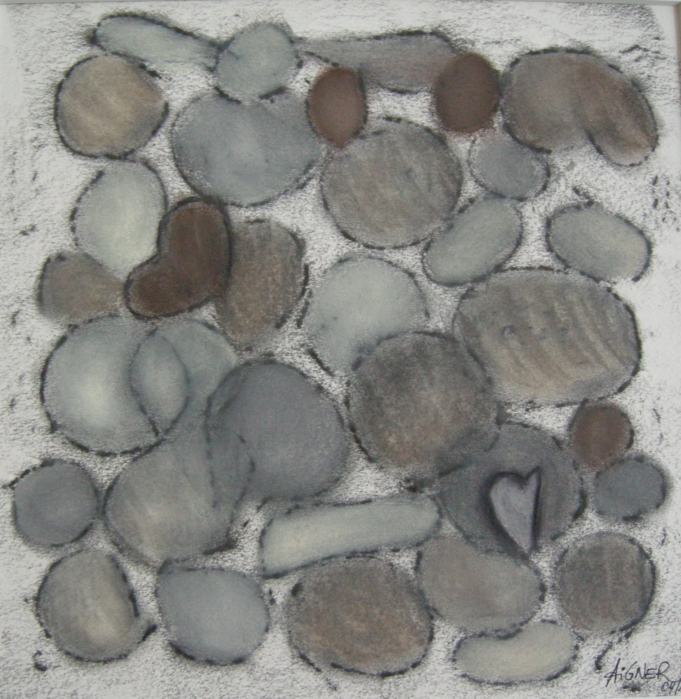 Herz-Stein 2012 - 40x40