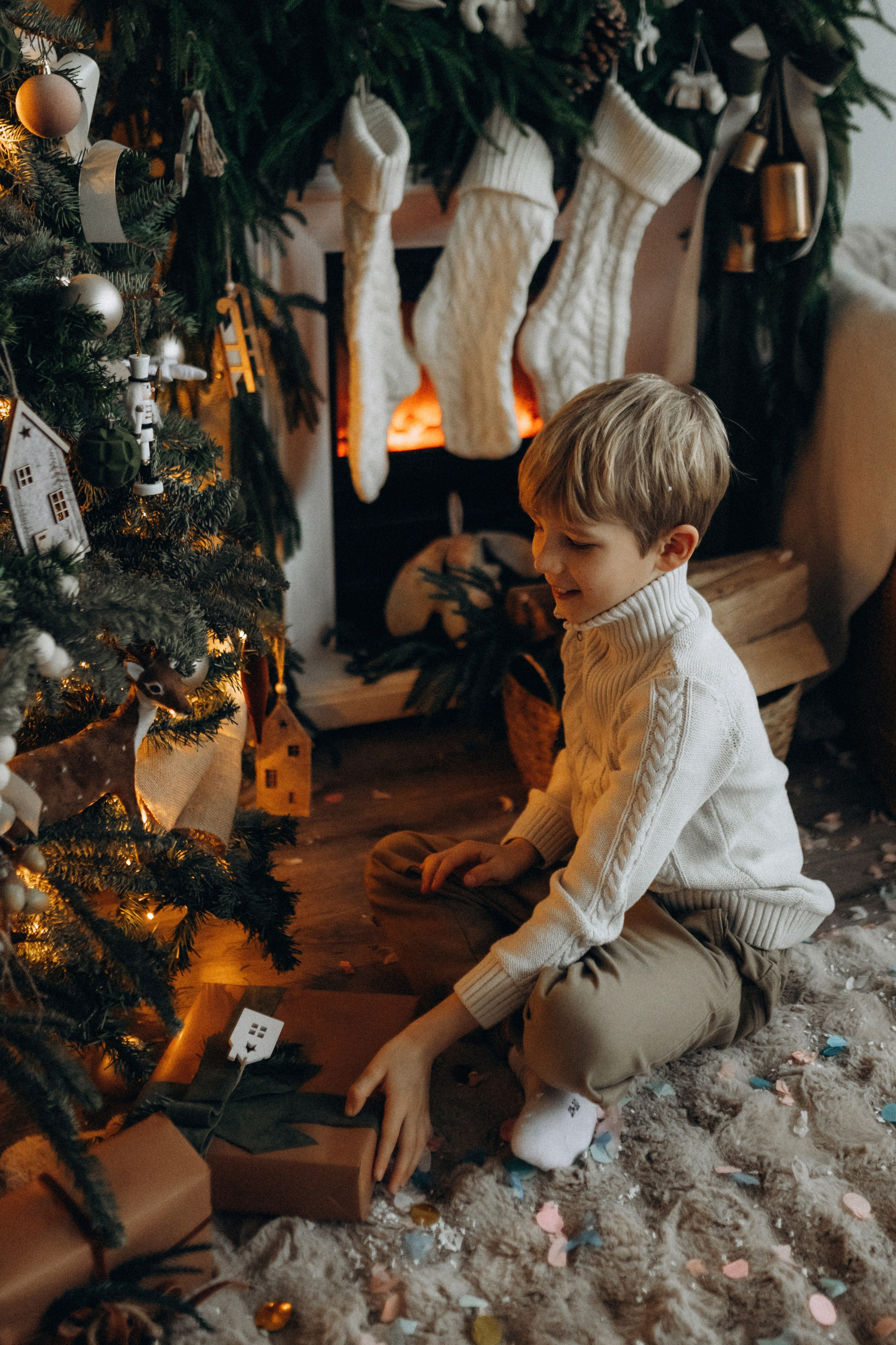 Новогодняя фотосессия в студии. Семейный фотограф Лейпциг, Германия