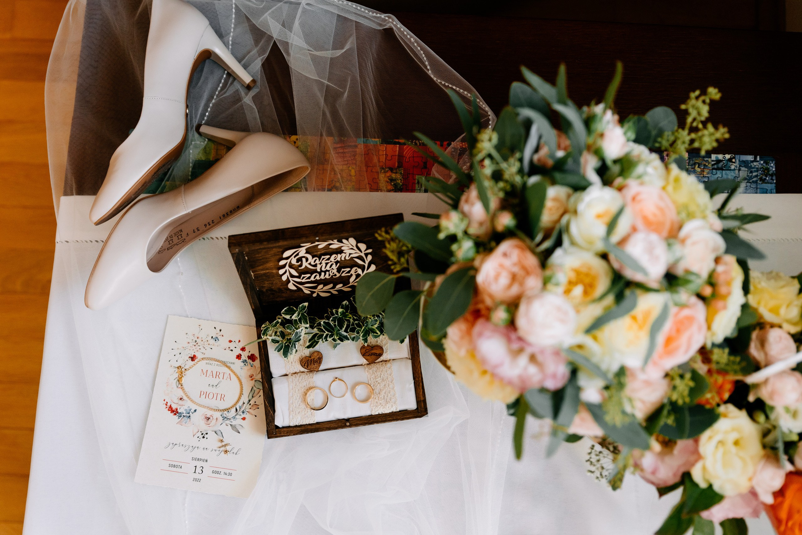 Marta ♡ Piotrek. Fotograf Ślubny Warszawa - Sesje Biznesowe Rodzinne Eventy