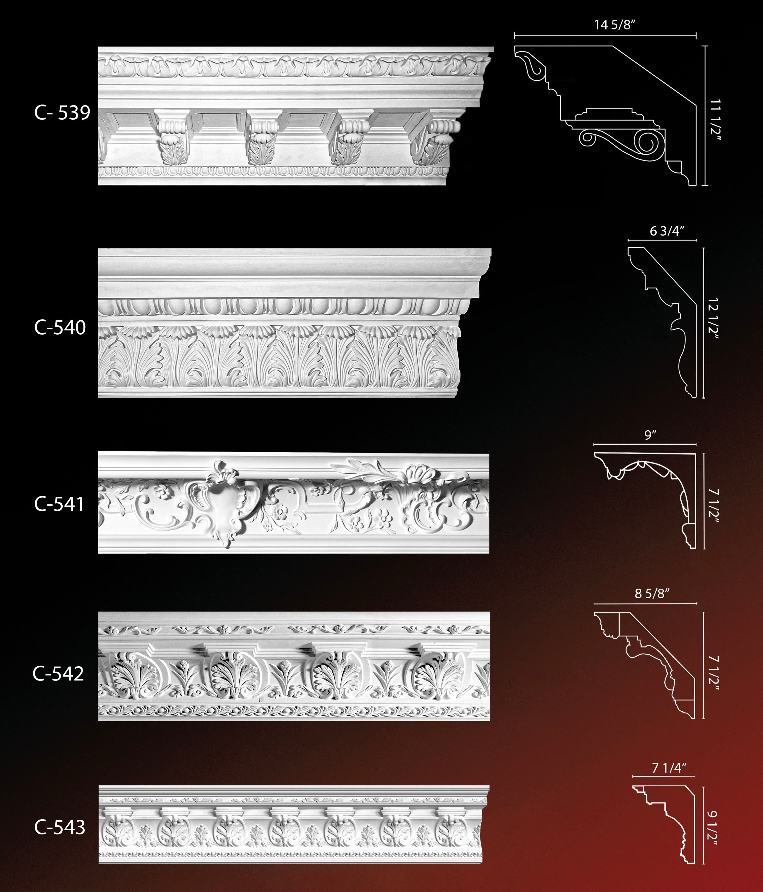 Crown Molding. Plaster molding