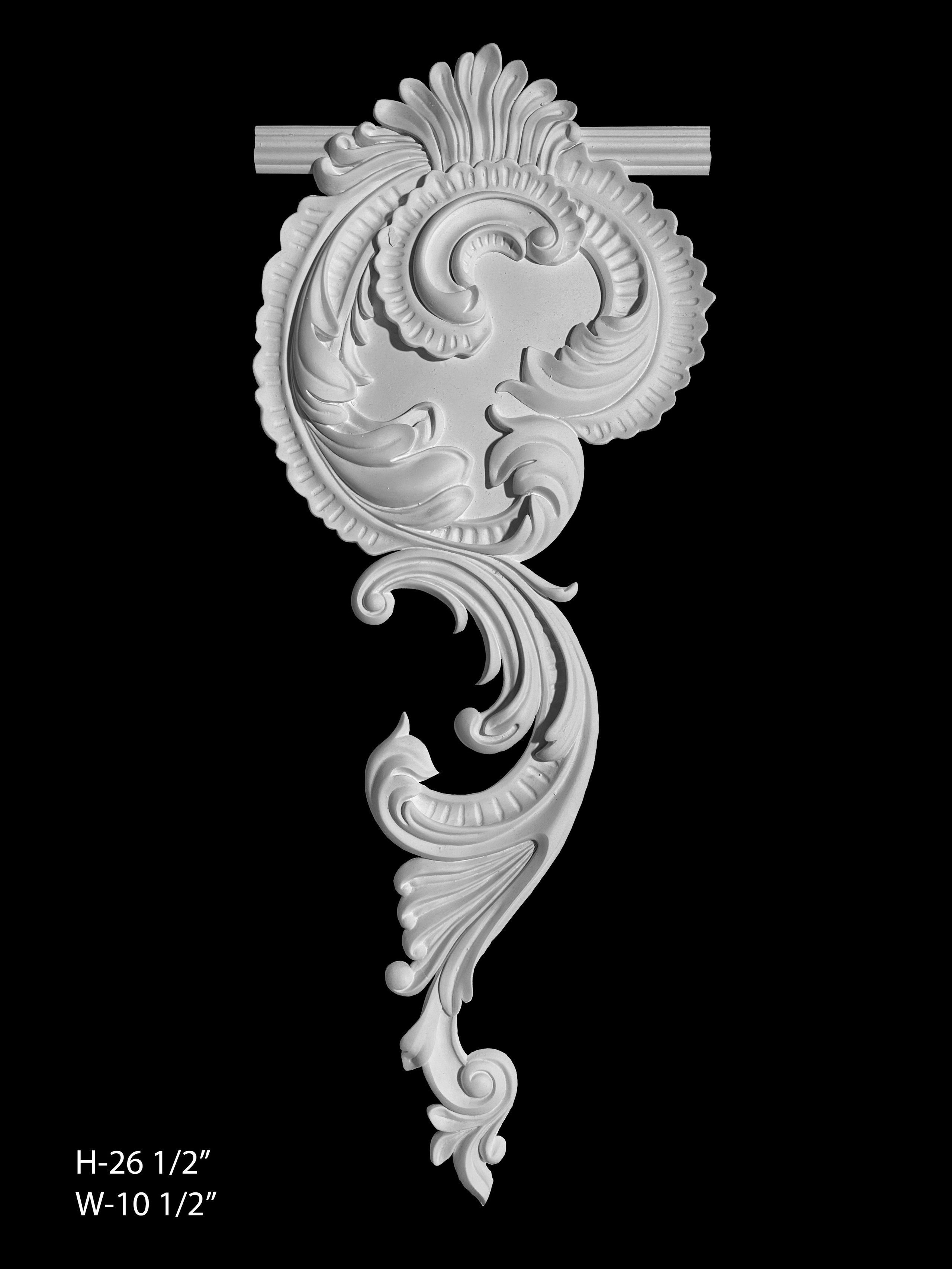 Cartouche Centerpiece. Plaster molding