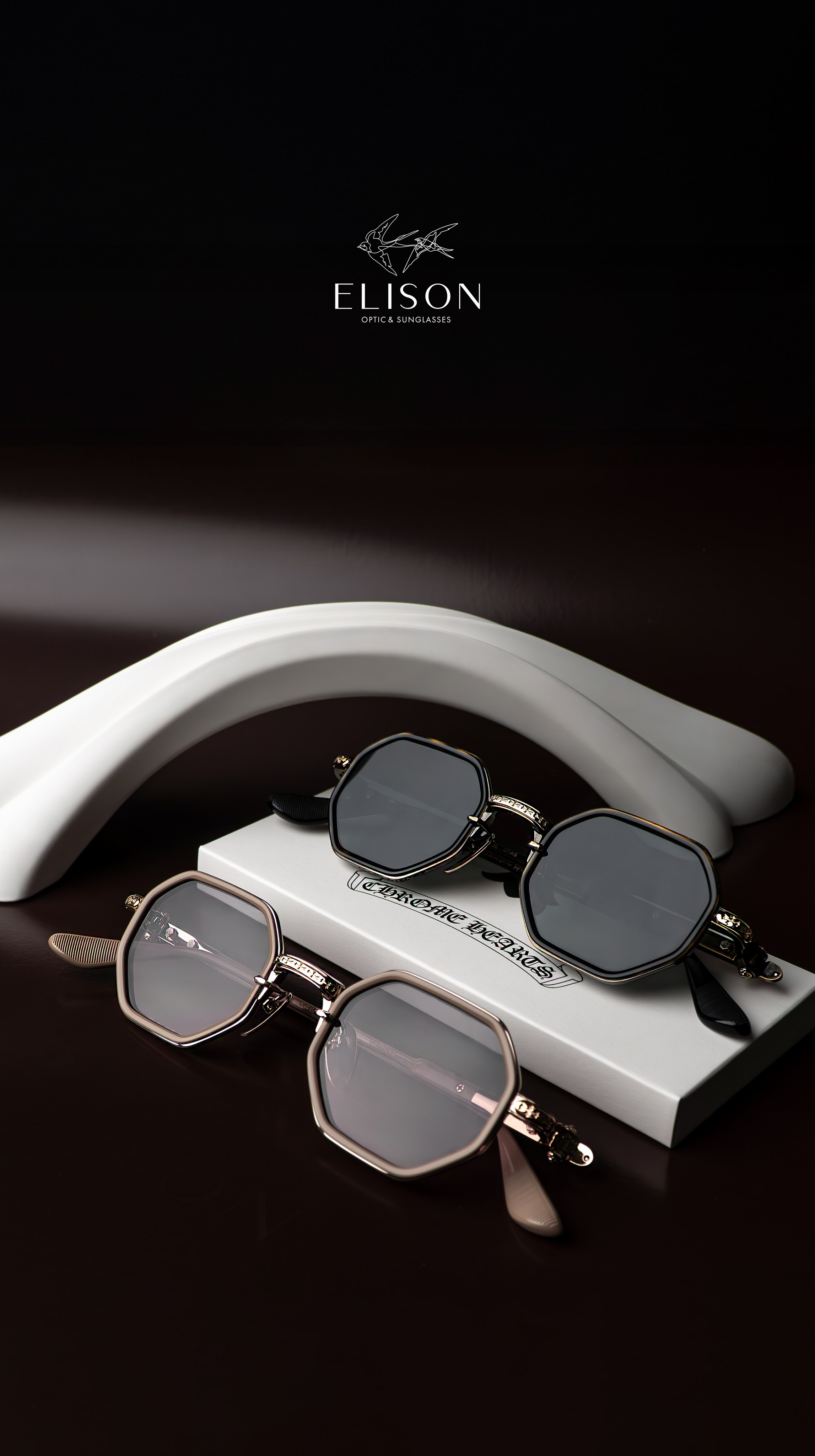 Fashion glasses. Ellstudio film production