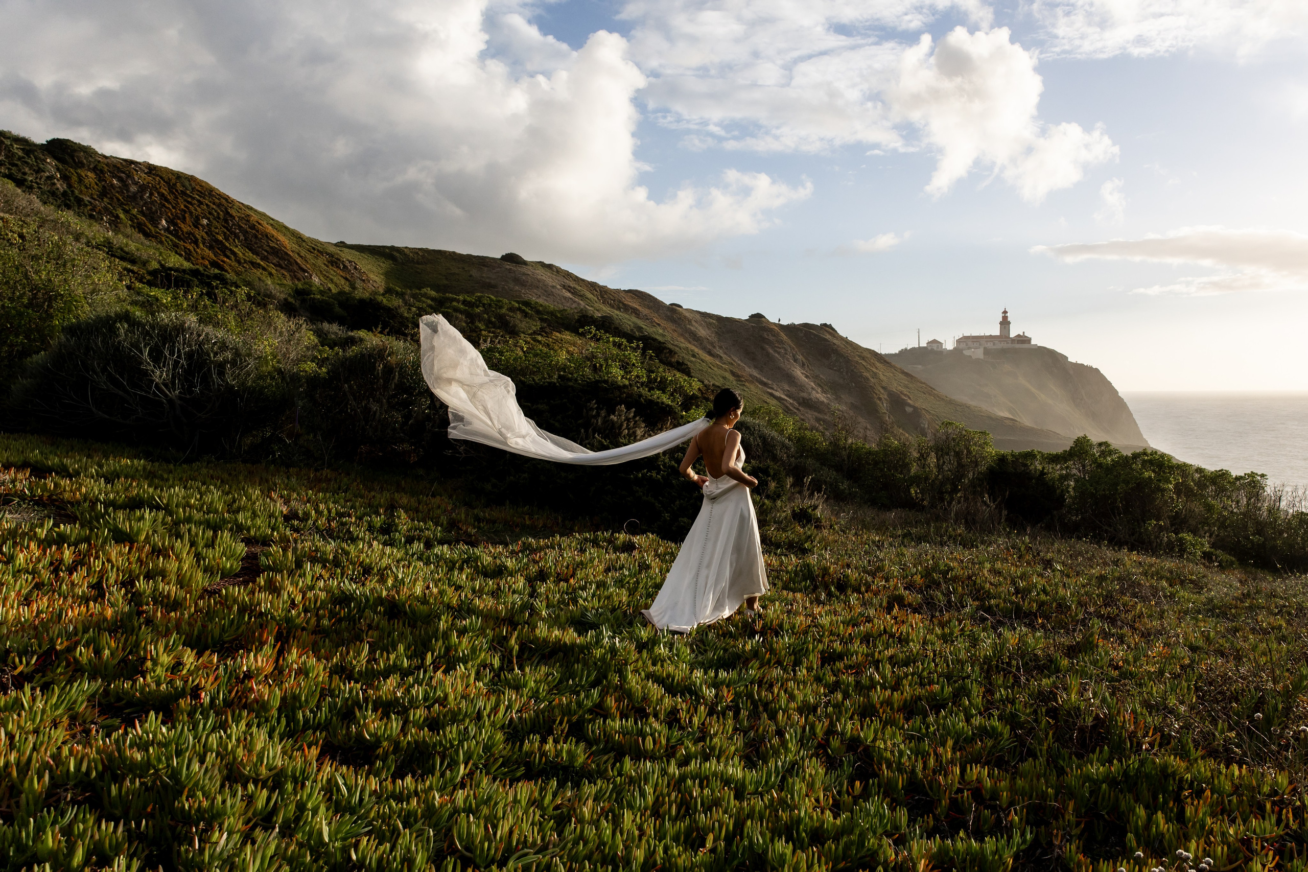 Sintra Elopement at Cabo da Roca Cliffs | Portugal. Lisbon Wedding Photographer | Timeless Documentary Wedding Photography