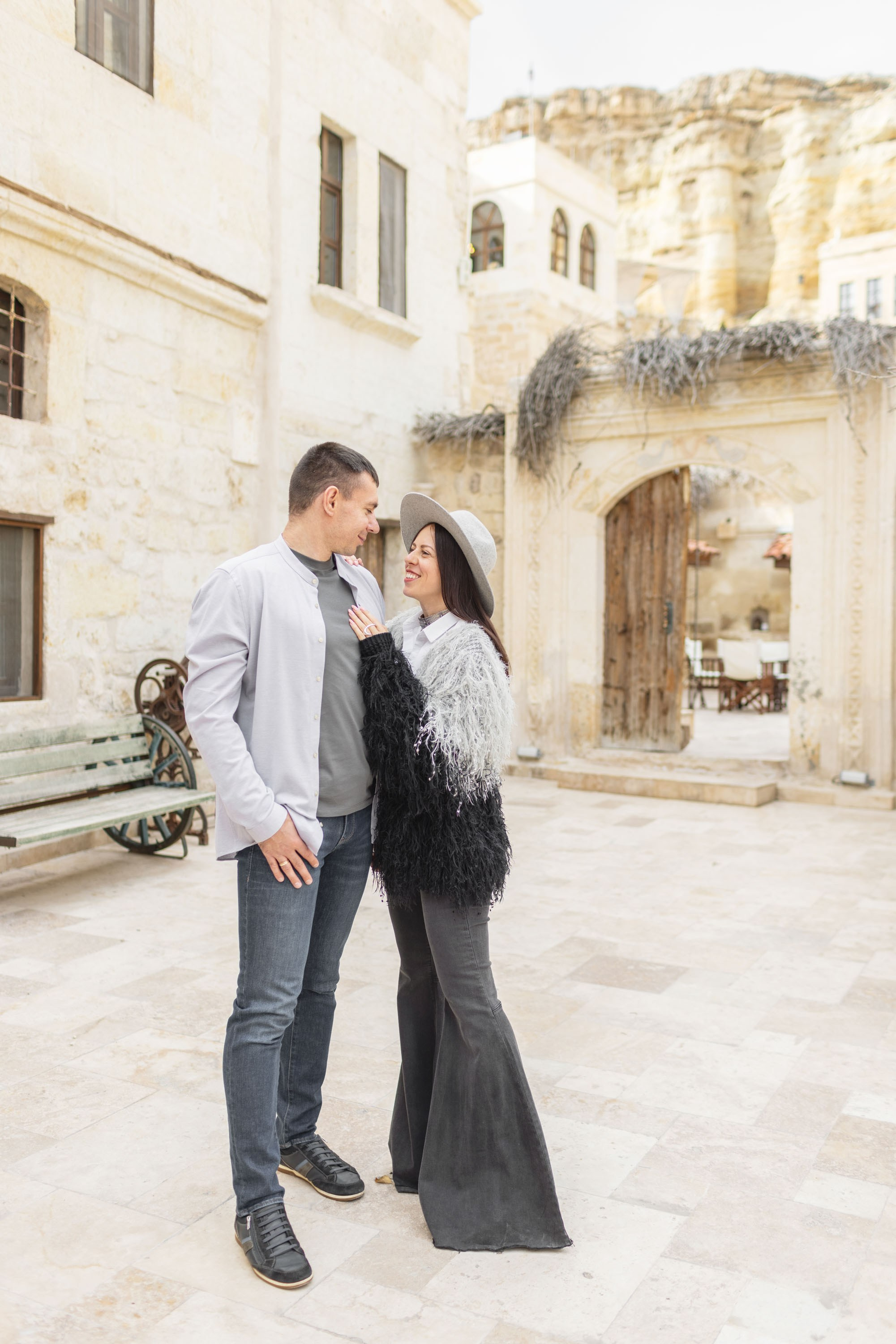 Stylish Photoshoot in the Charming Streets and Valleys of Cappadocia. Julia Ganch I Fashion Wedding Photography I Cappadocia Turkey
