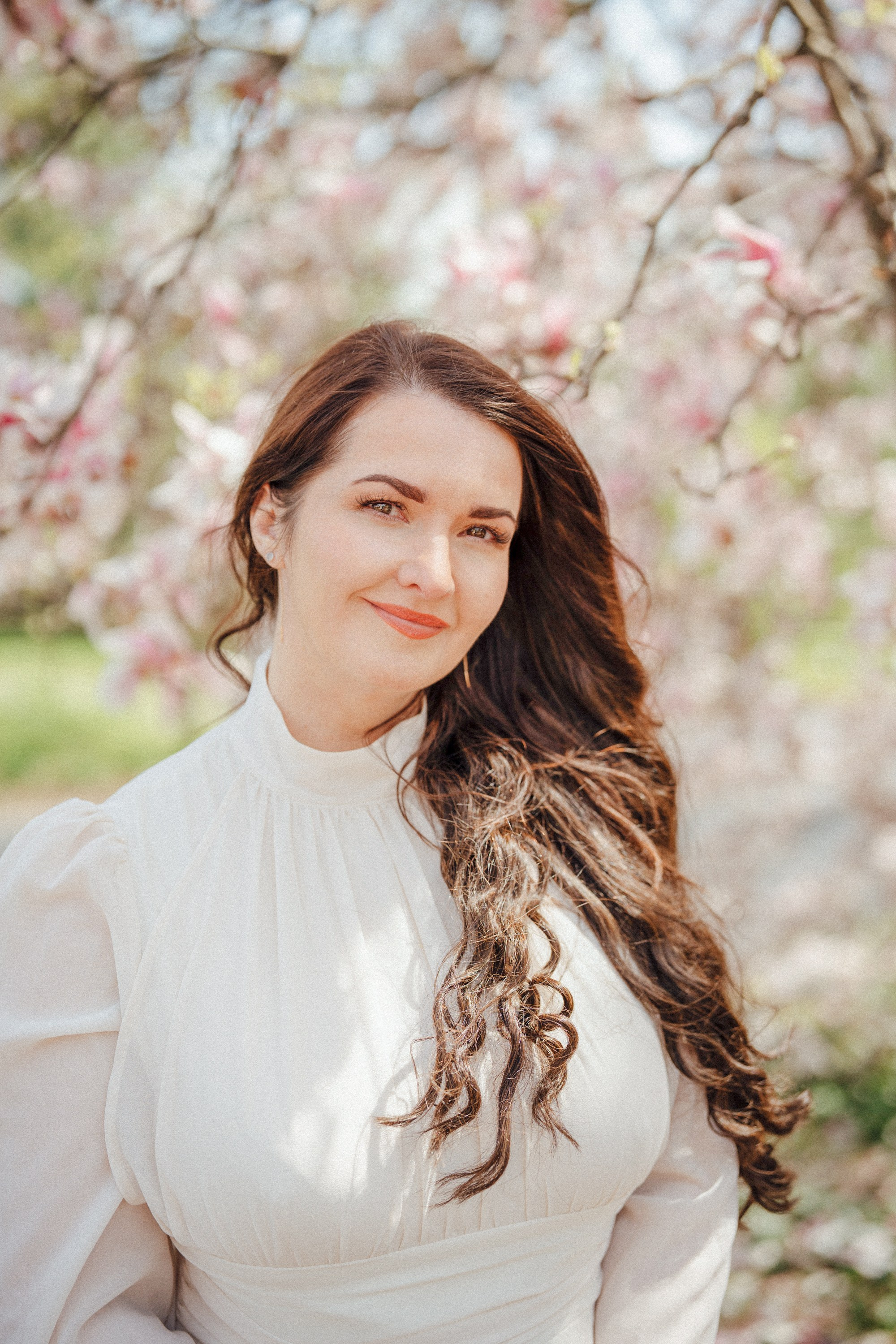 Blossom photoshoot. Portrait and wedding photographer in New York