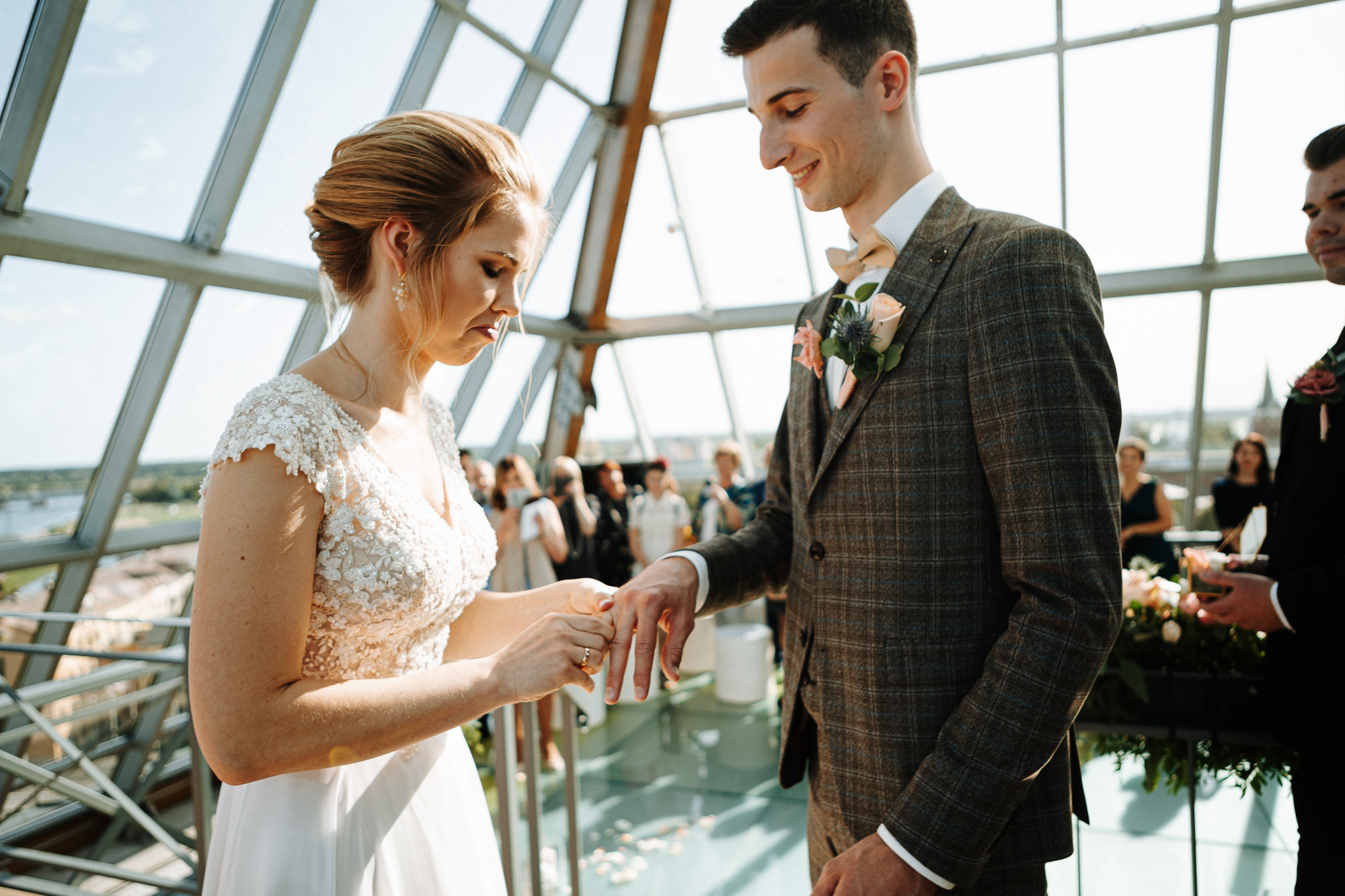 Kāzu rīts Ķīpsalā un ceremonija Jelgavas tornī