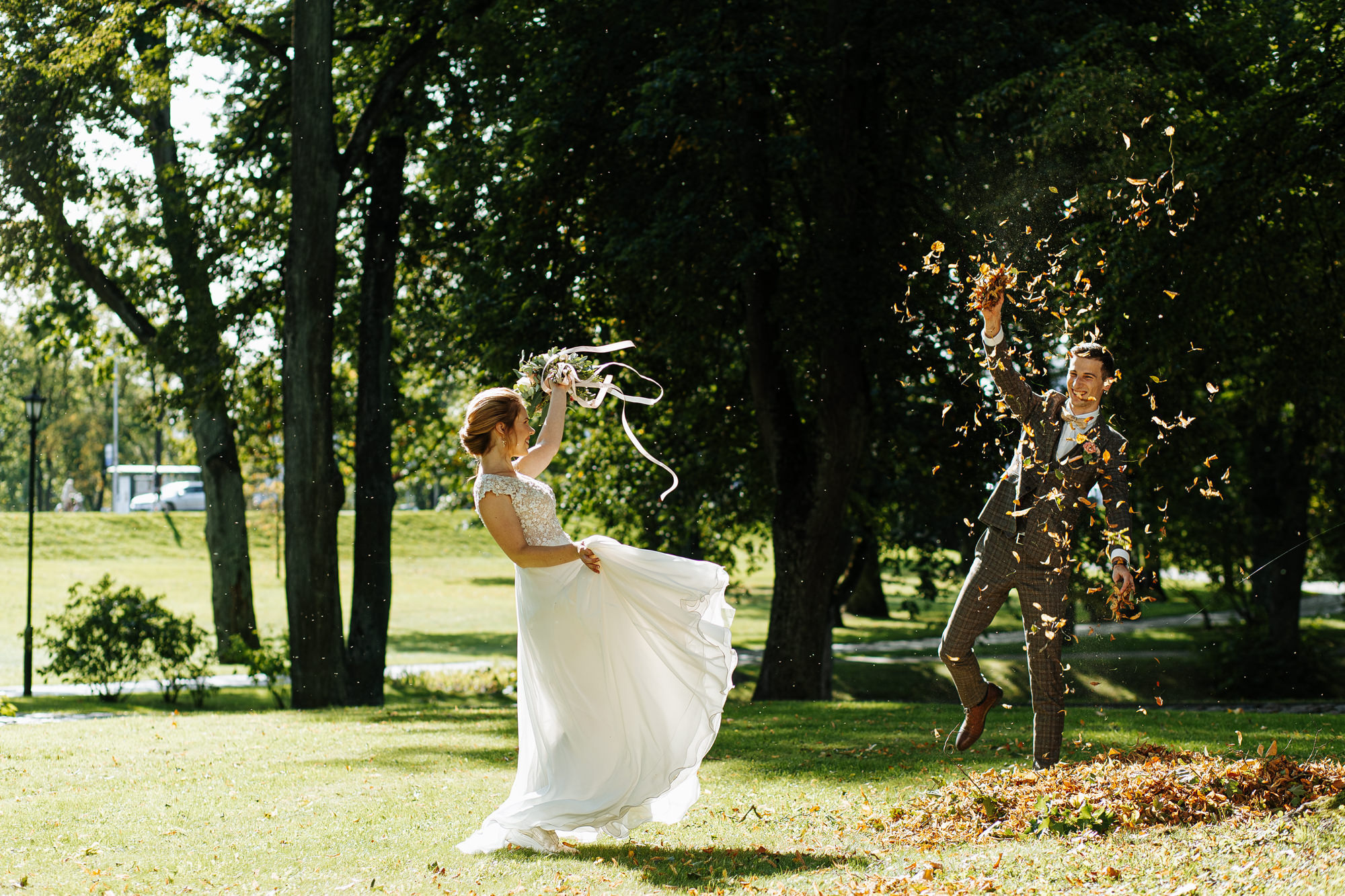 Kāzu rīts Ķīpsalā un ceremonija Jelgavas tornī