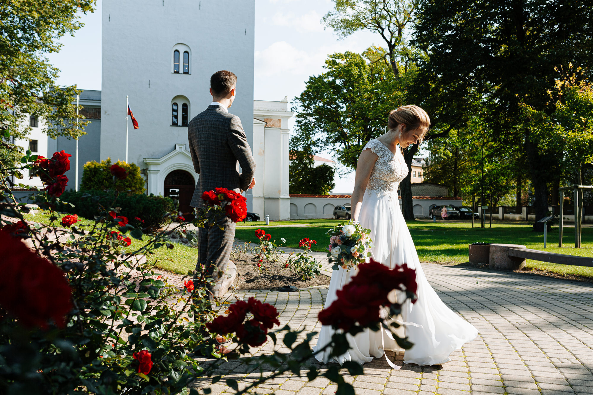 Kāzu rīts Ķīpsalā un ceremonija Jelgavas tornī