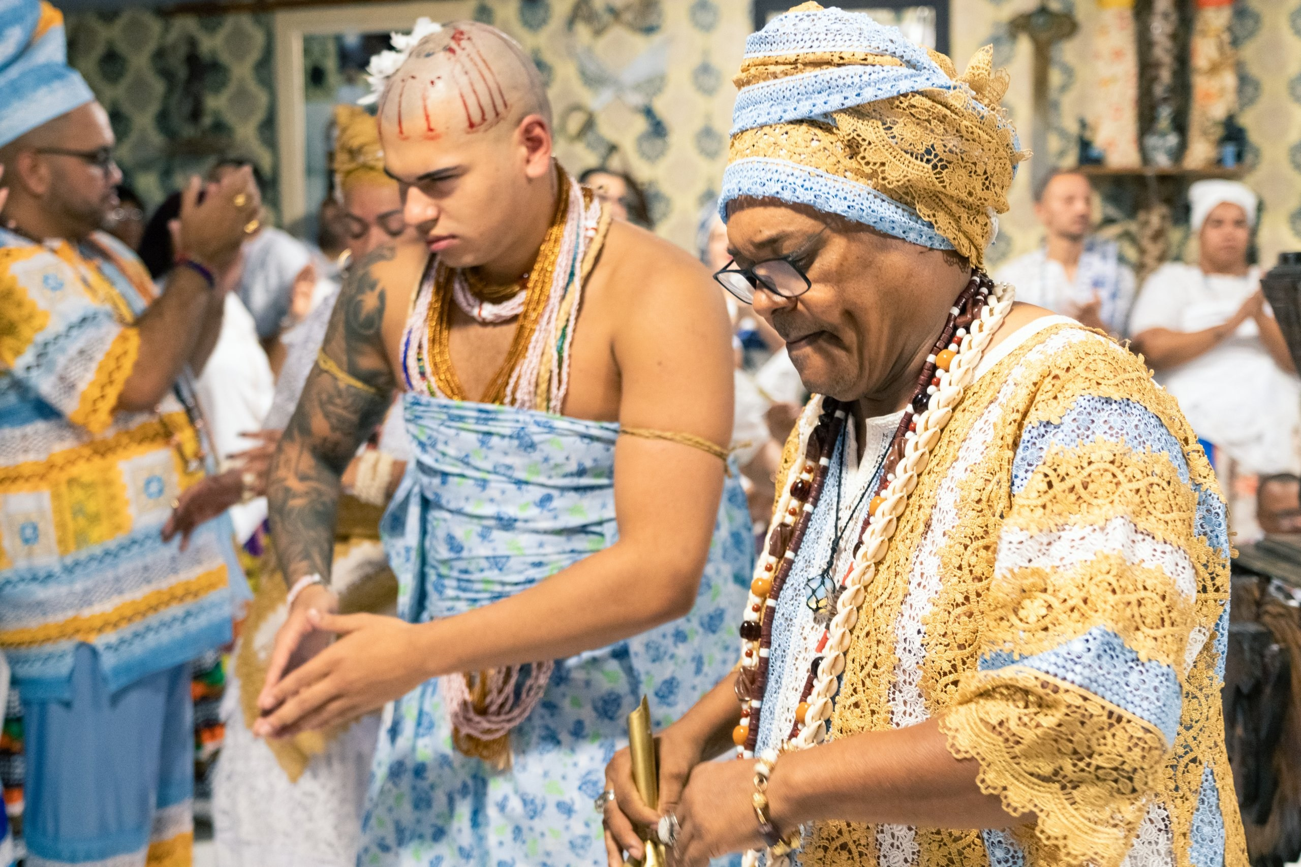 19/04/2025 — Iniciação Oloyê Pablo, Ajoyê Maria Júlia e Iyawo Arthur. Aladá Produções