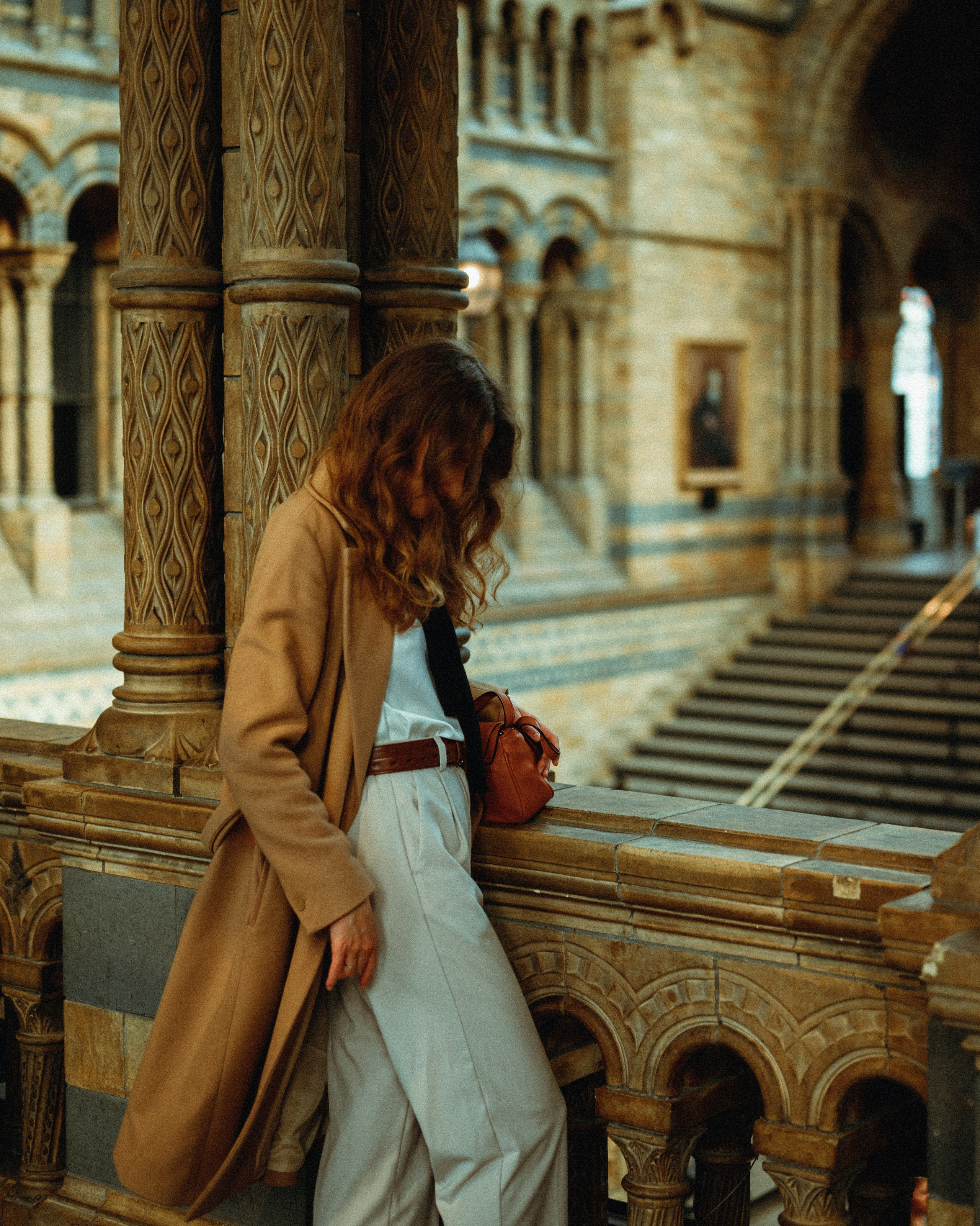Natural History Museum photoshoot in Dark Academia style. Moth & Moss Photography