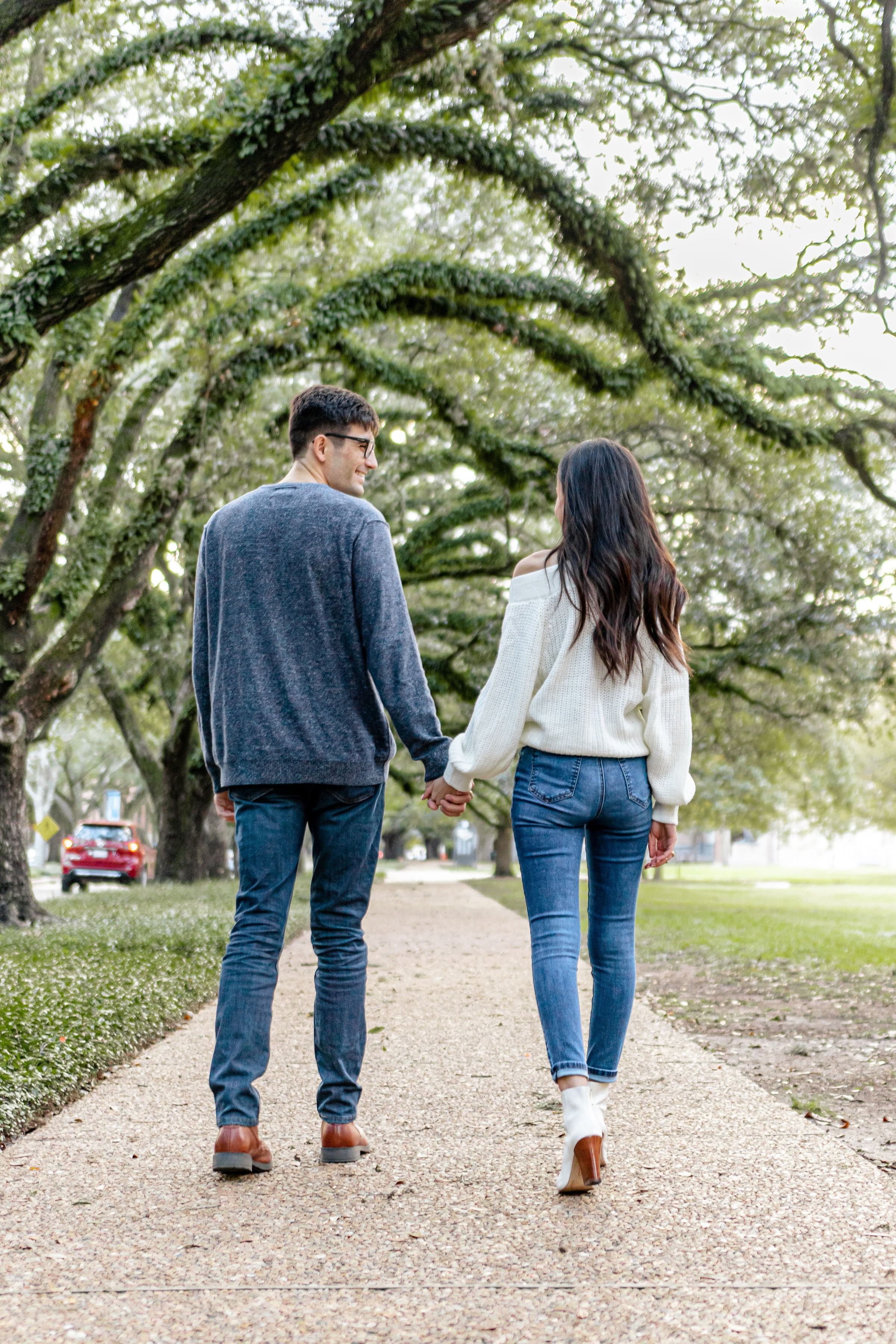 Nikkie and Sebastian's engagement photoshoot at Rice University