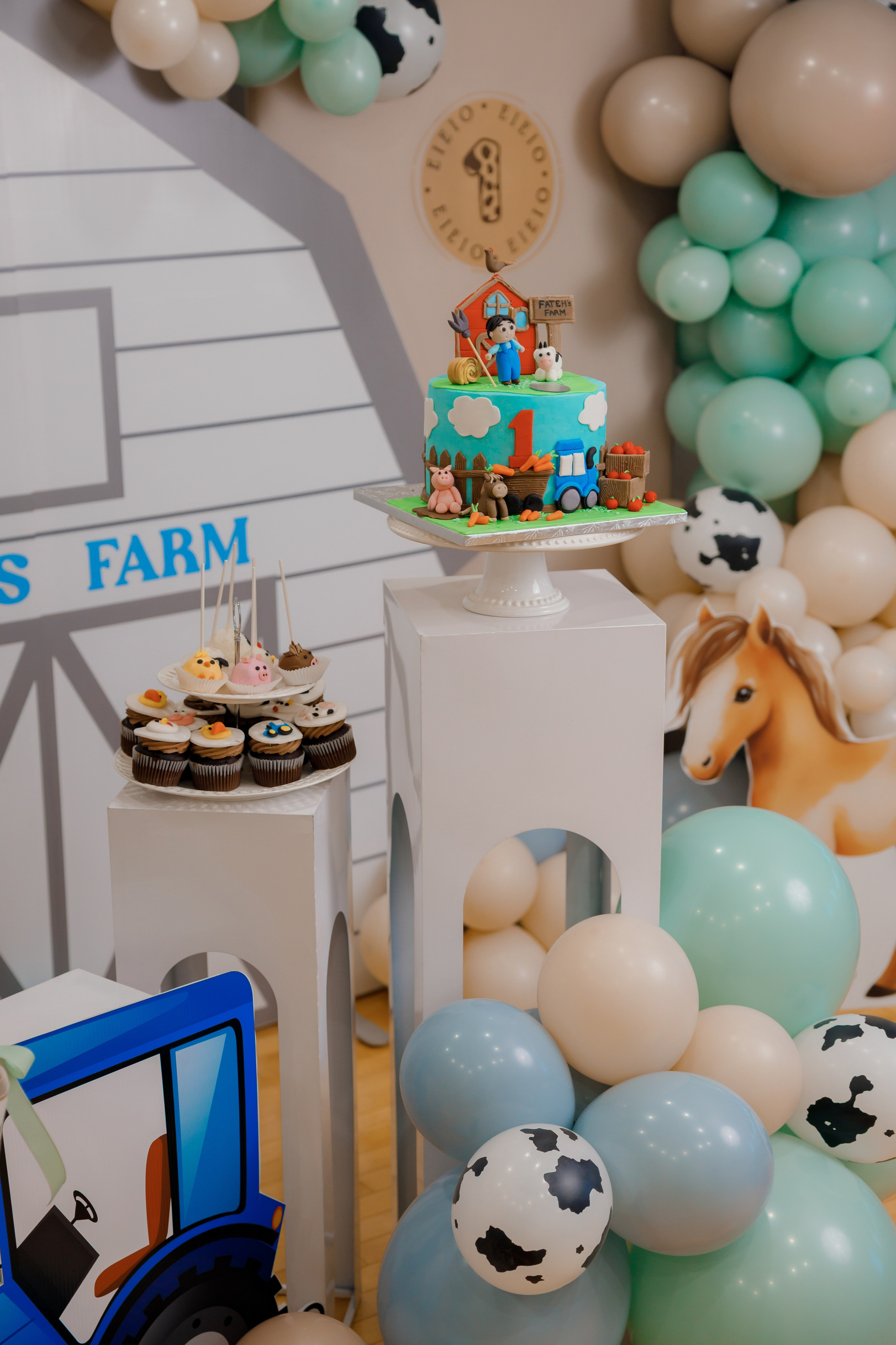 Fateh’s 1st birthday. Home