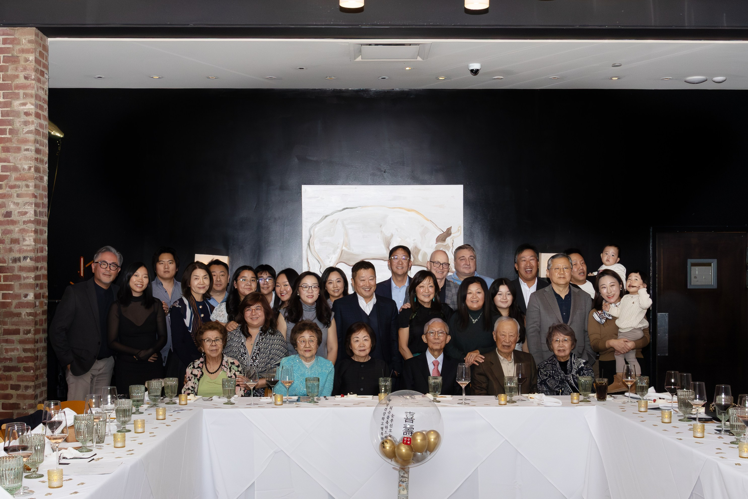 Korean Family 77th Birthday | Elegant European Restaurant Celebration. Family, lifestyle, and commercial photography in New York and New Jersey