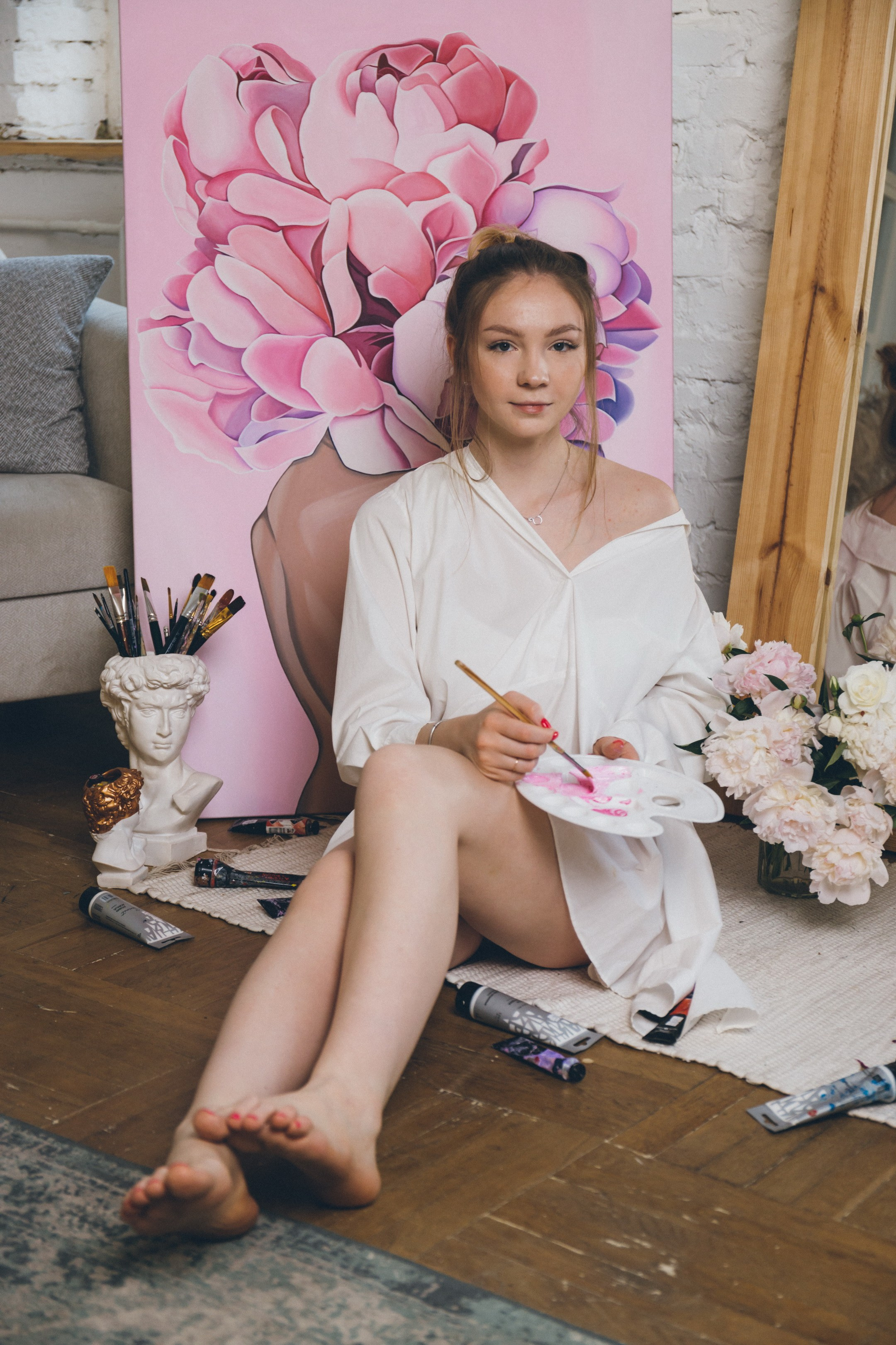 Алеся-фотосессия для художника. Фотограф Анна Кучерявая | Свадьбы и мероприятия в Дубае