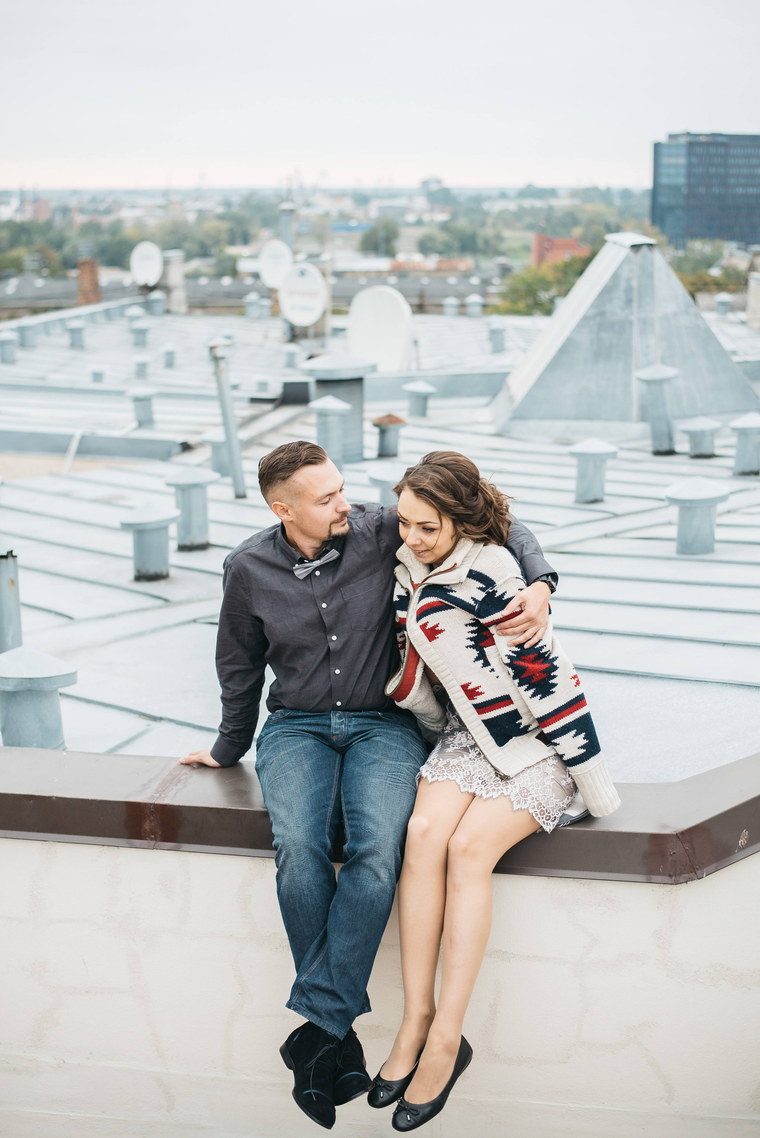 On the roof. Kāzu fotogrāfs Rīgā — Vjačeslavs Lučņenkovs