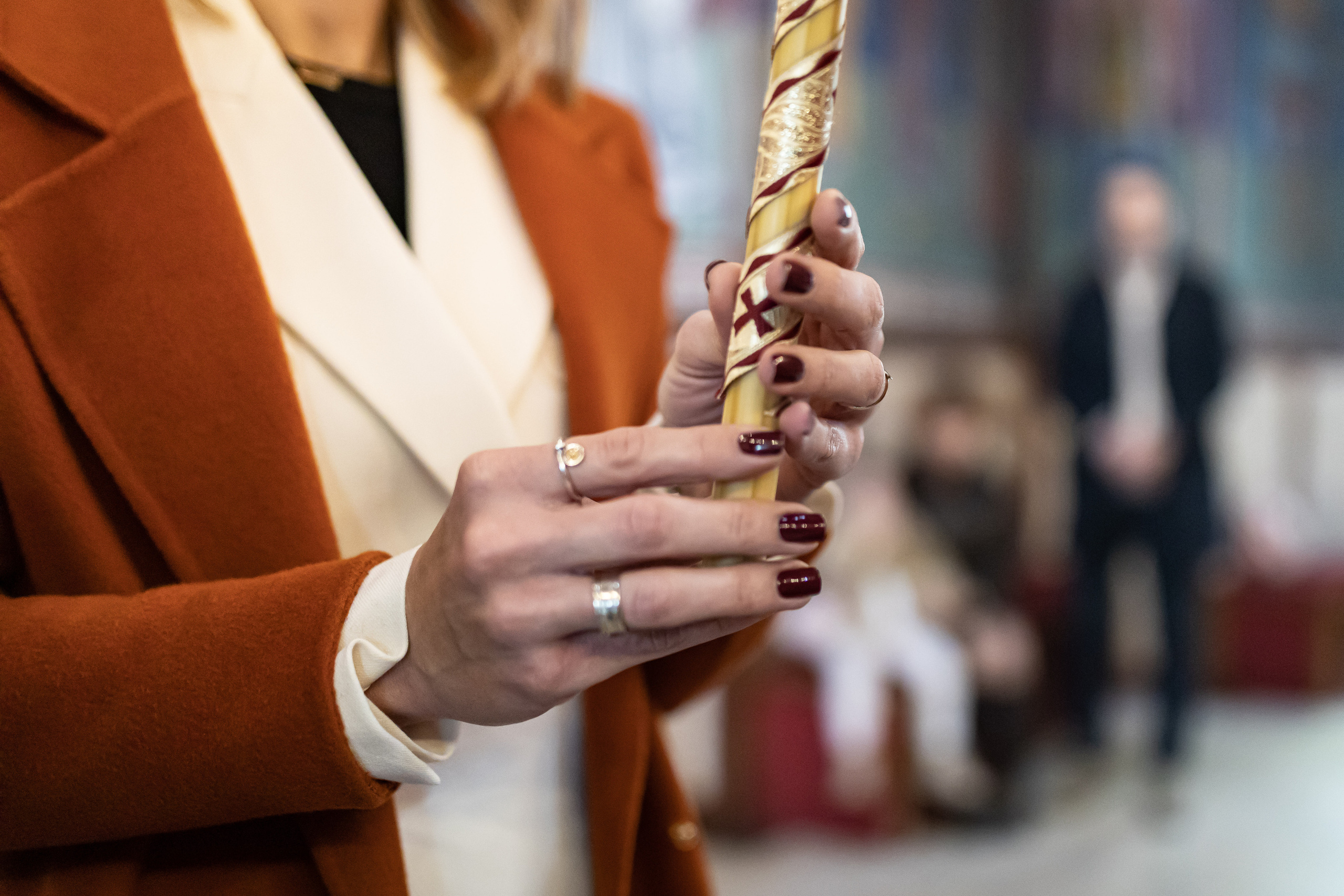 fotografija sveće sa krštenja