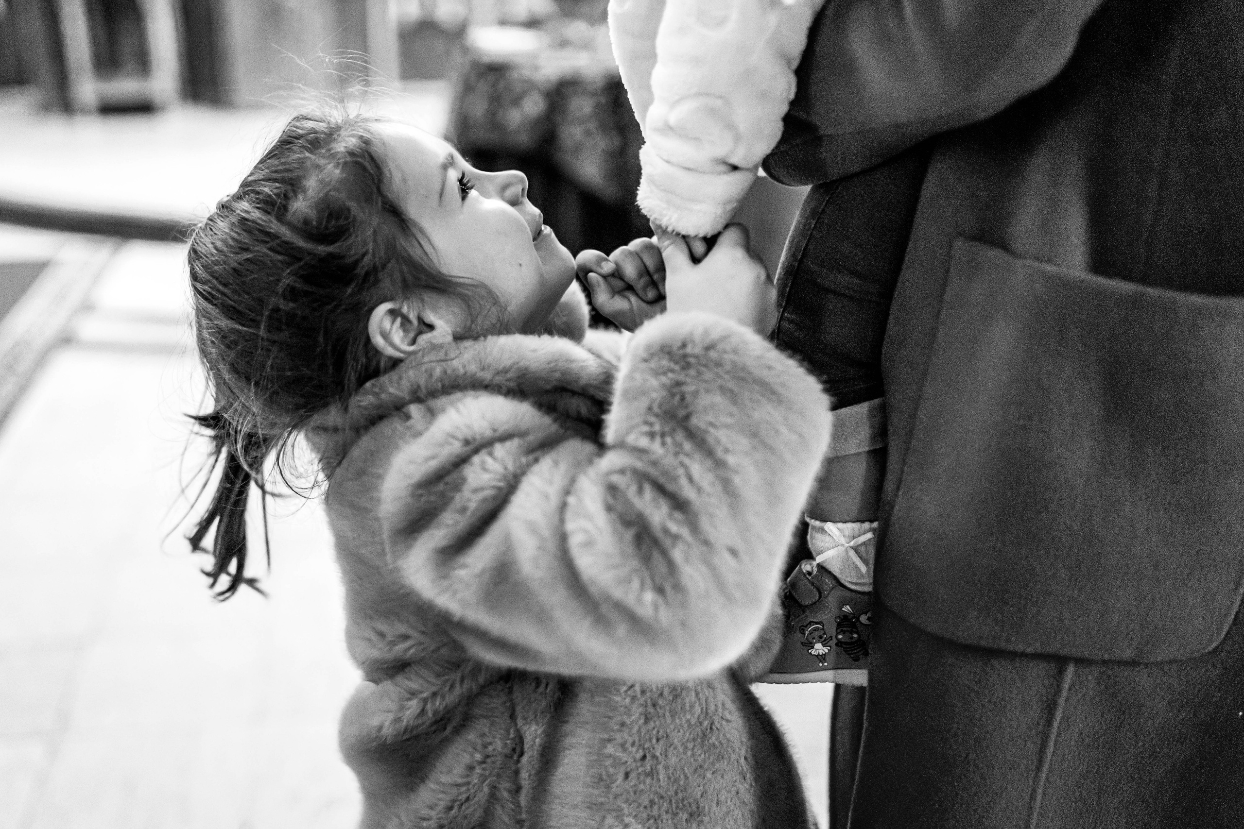 crno-bela fotografija devojčice