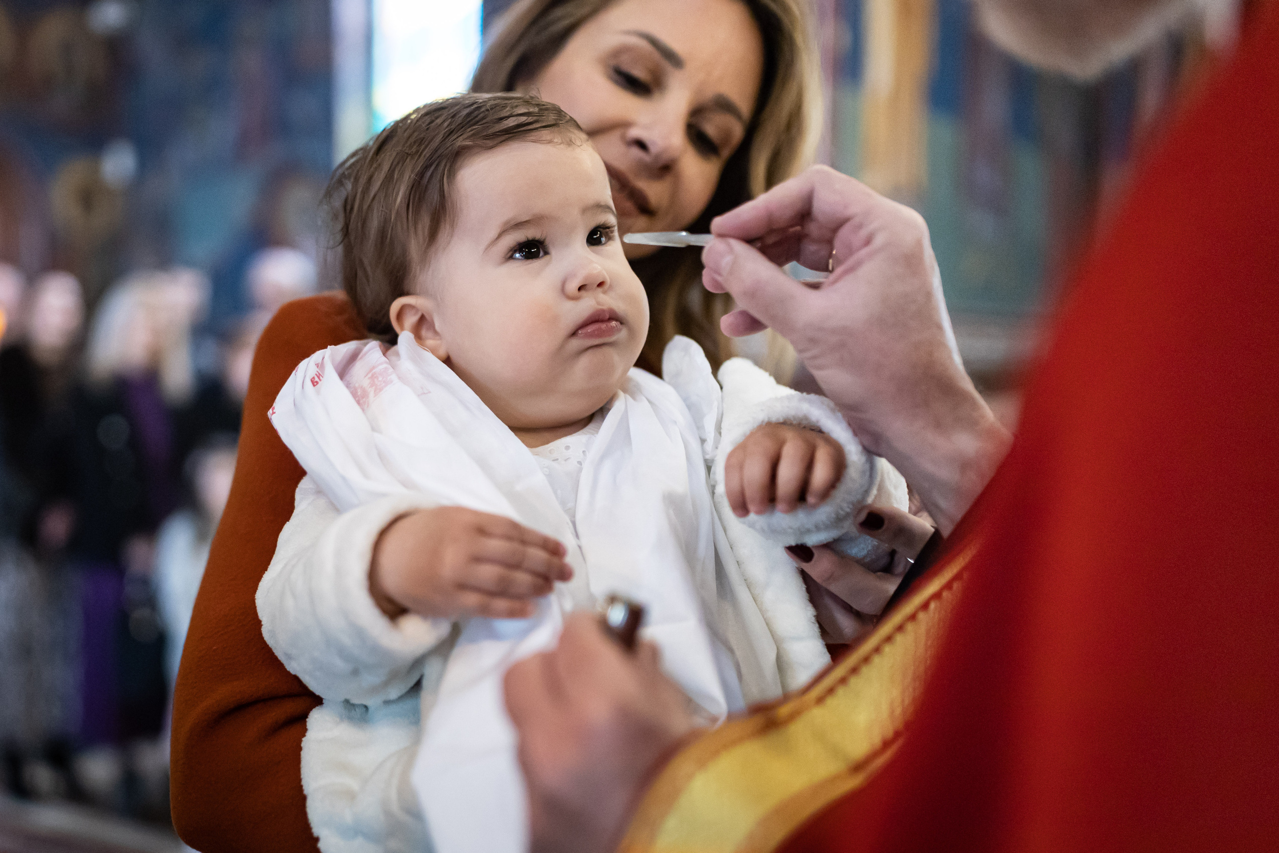fotografija krštenja male devojčice