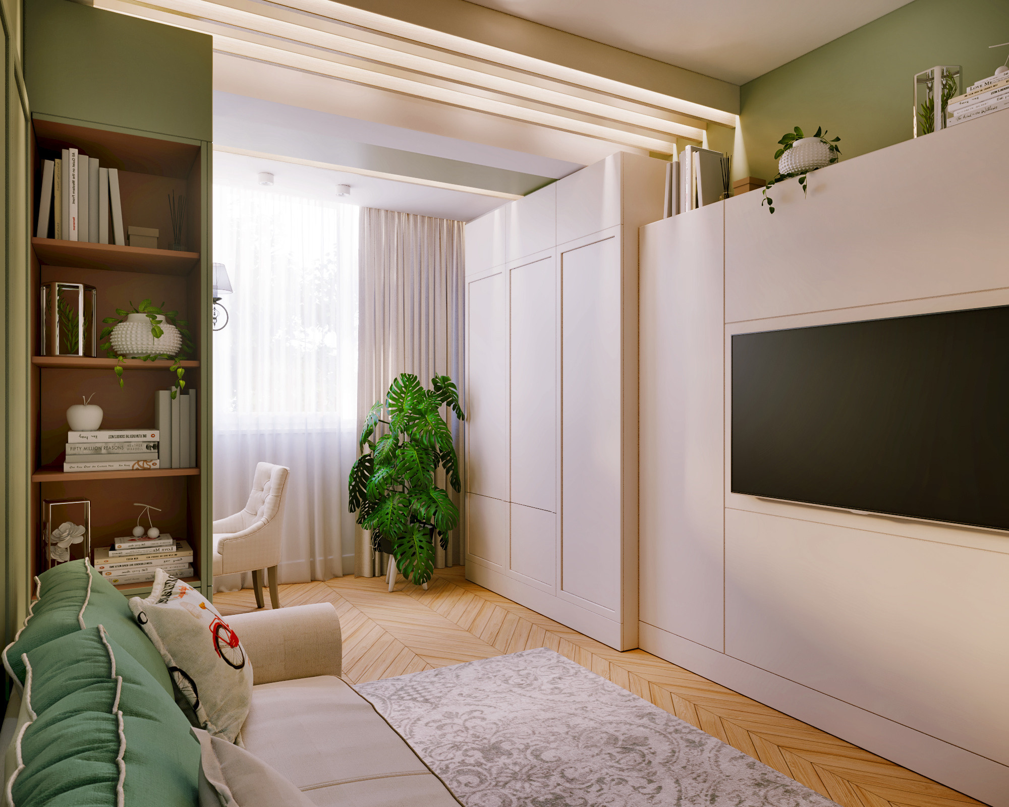 Дизайн ИНТЕРЬЕРА. Прованс в городской квартире. 115 м², г. Кишинев, Молдова. Архитектор, дизайнер интерьера, декоратор