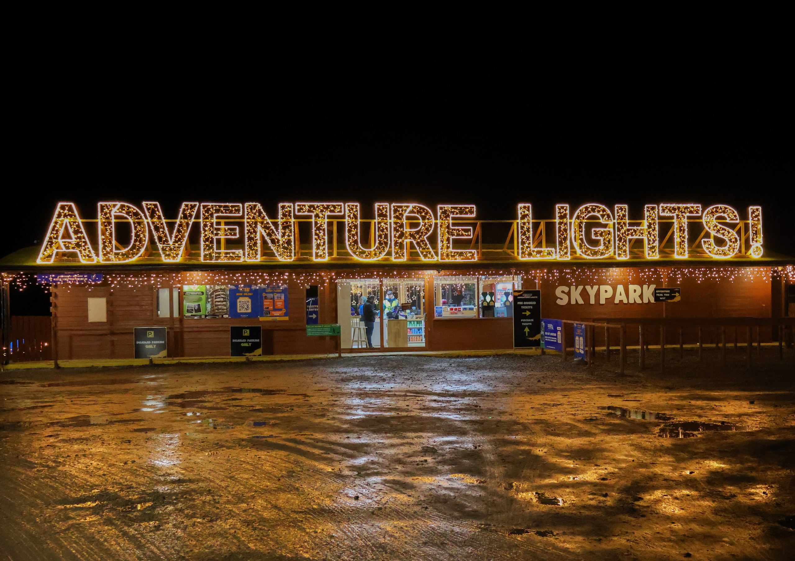 Adventure Lights at SkyPark. Create with Twila