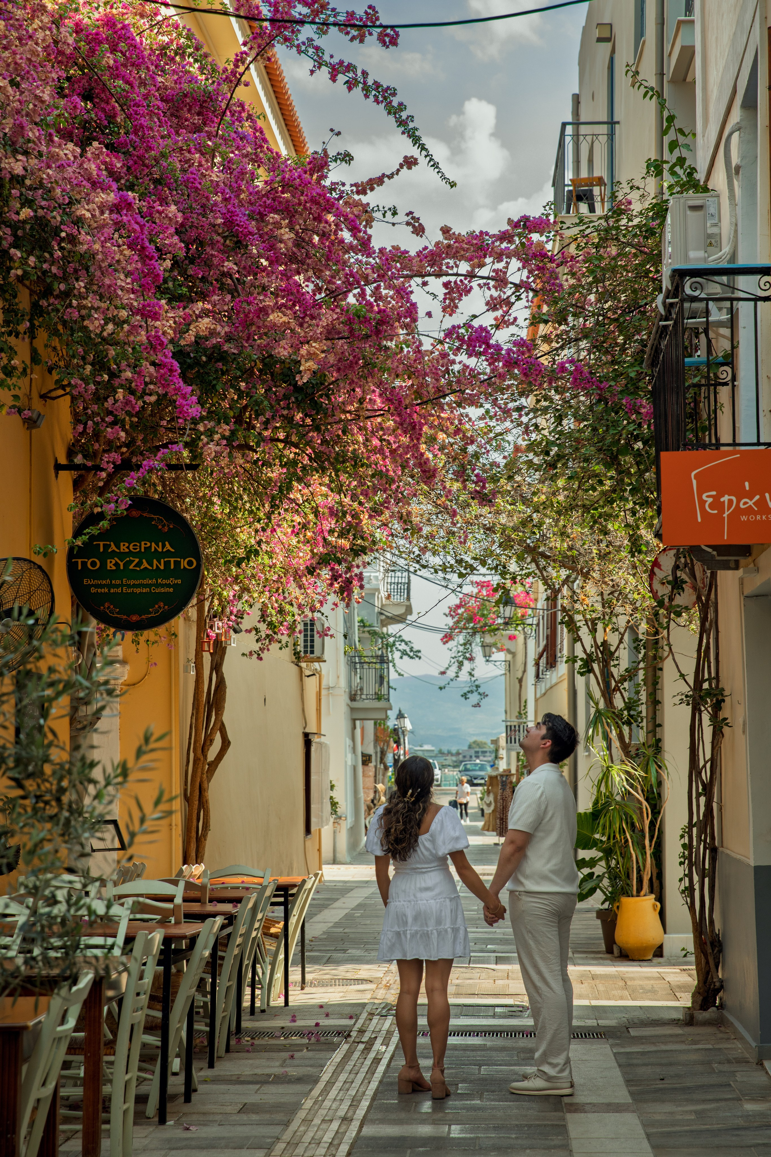 Ariana & Richard (USA). Photographer Anya Khasapi. Nafplio, Greece