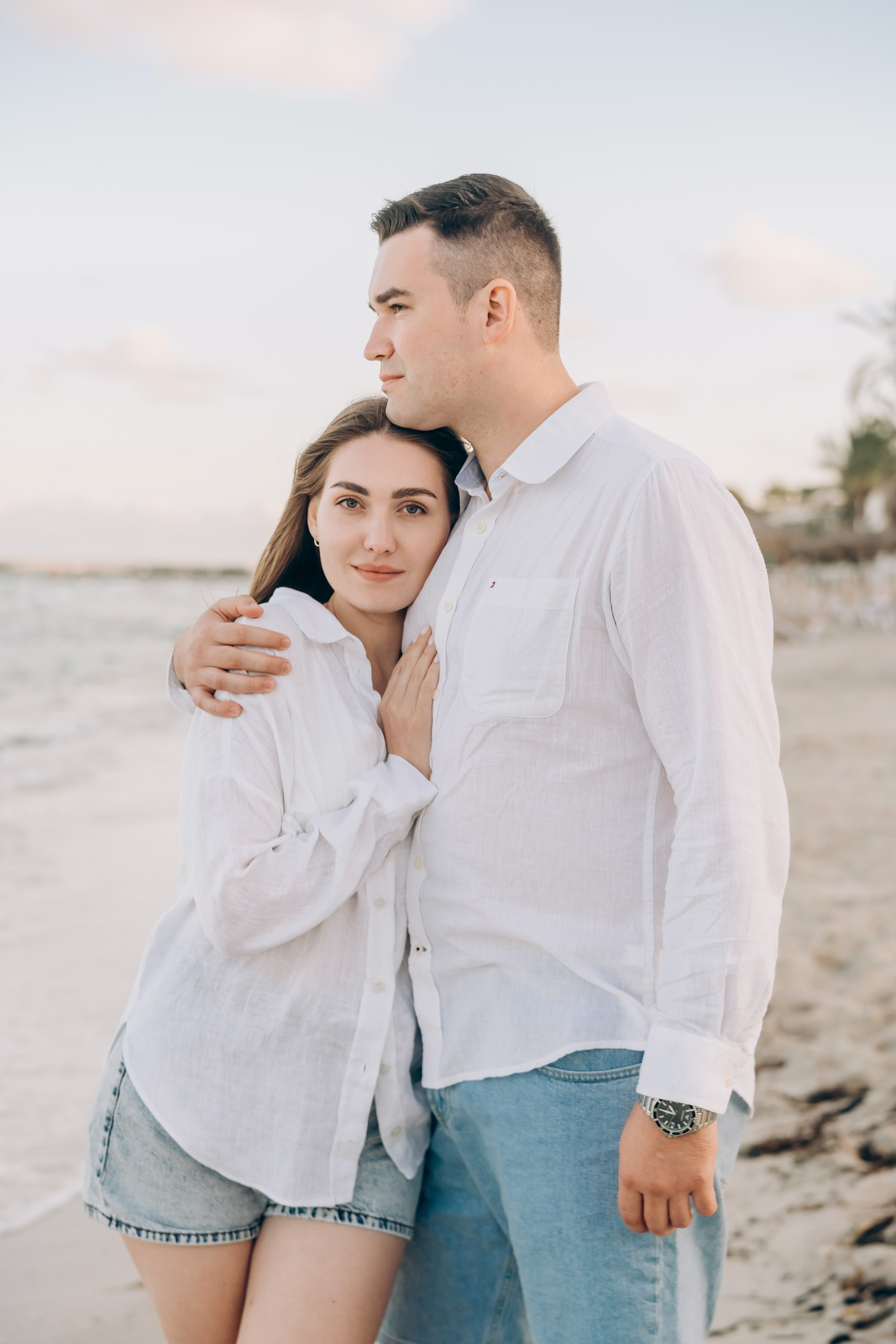 Sophisticated Tanya with her daughter and husband. Фотограф у Пальма де Майорка