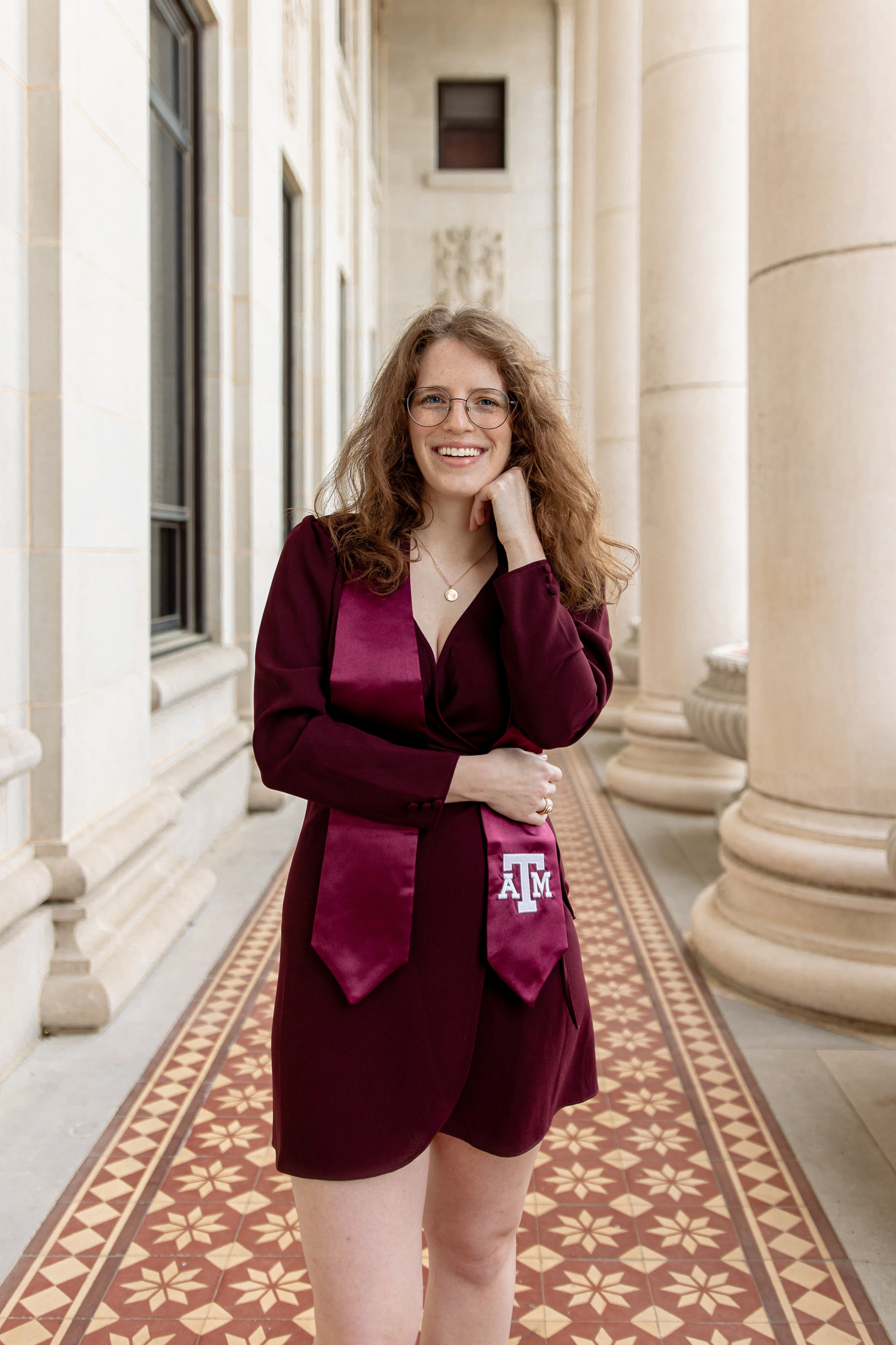 Miranda’s graduation photoshoot at Texas A&M University