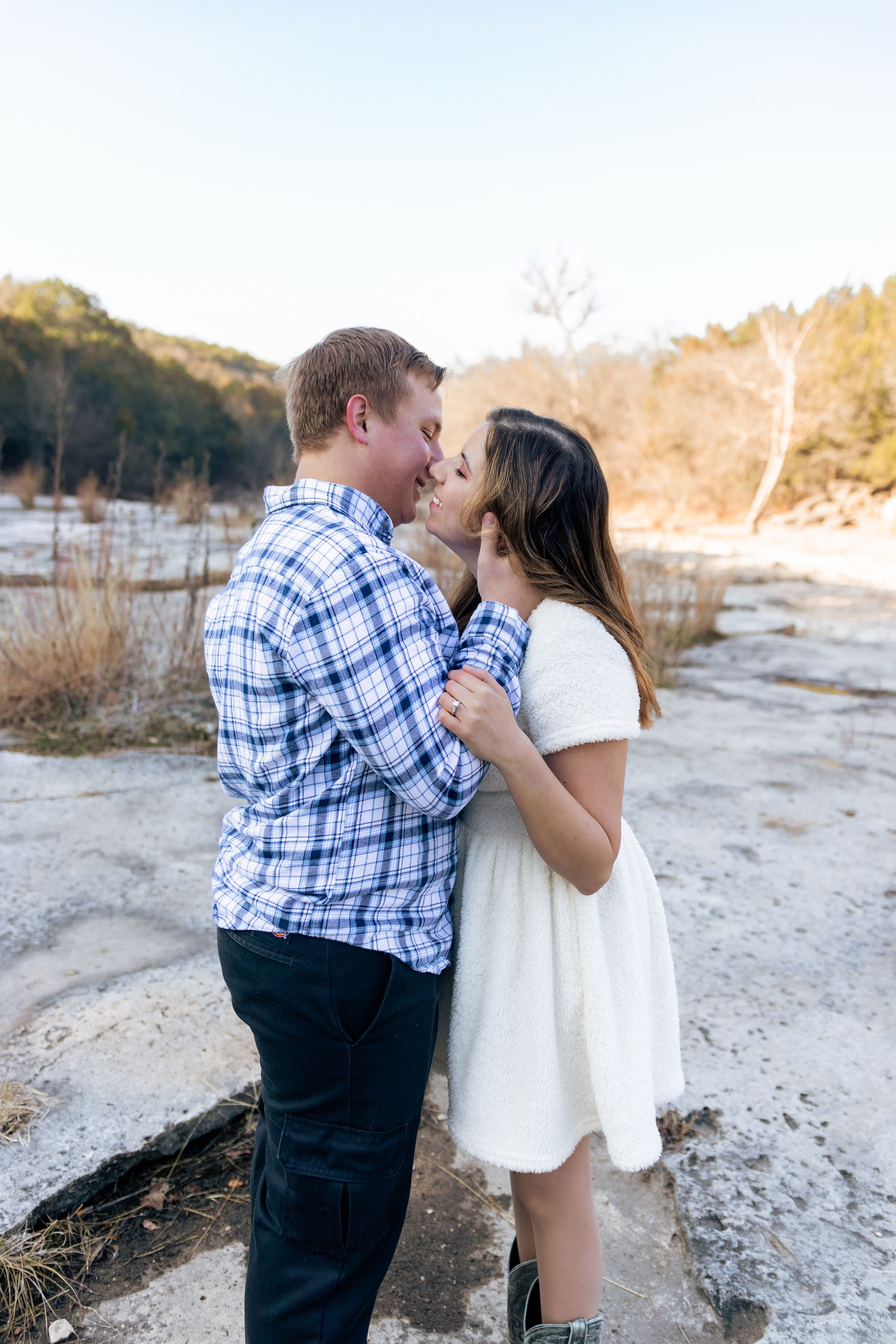 Pamela and Tyler’s engagement photoshoot at the Greenbelt Flats in Austin