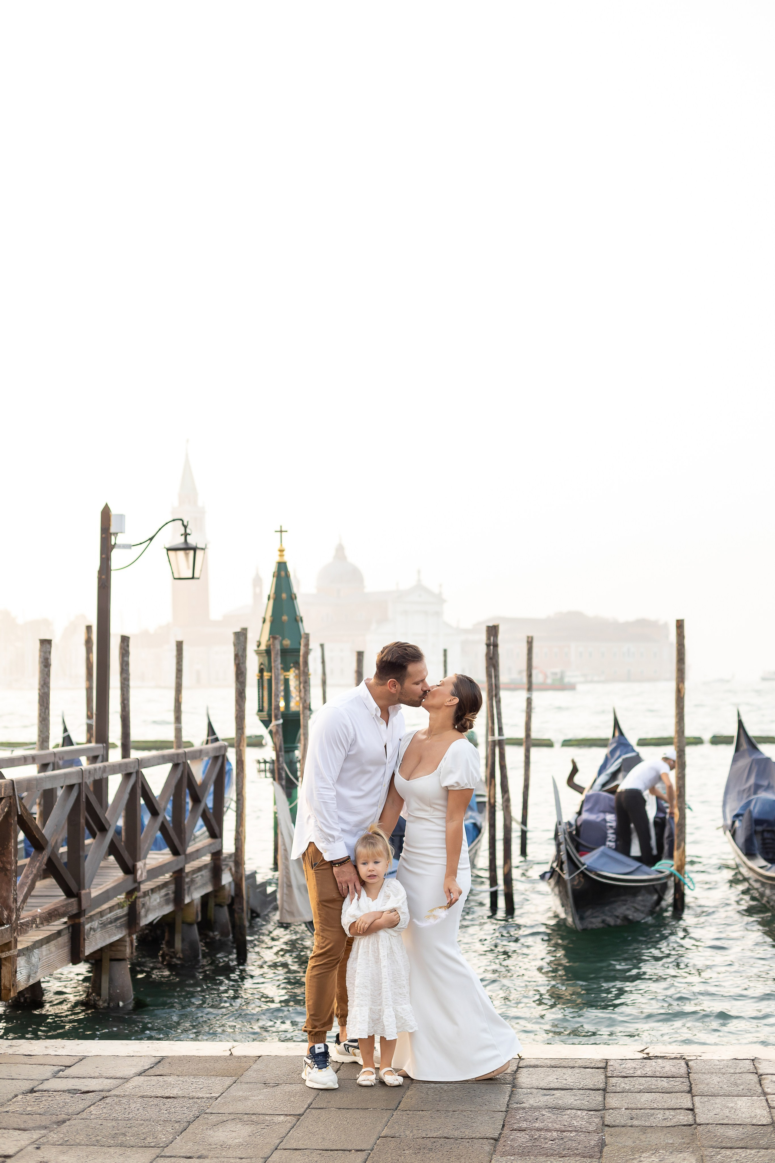 Emi and family at sunset