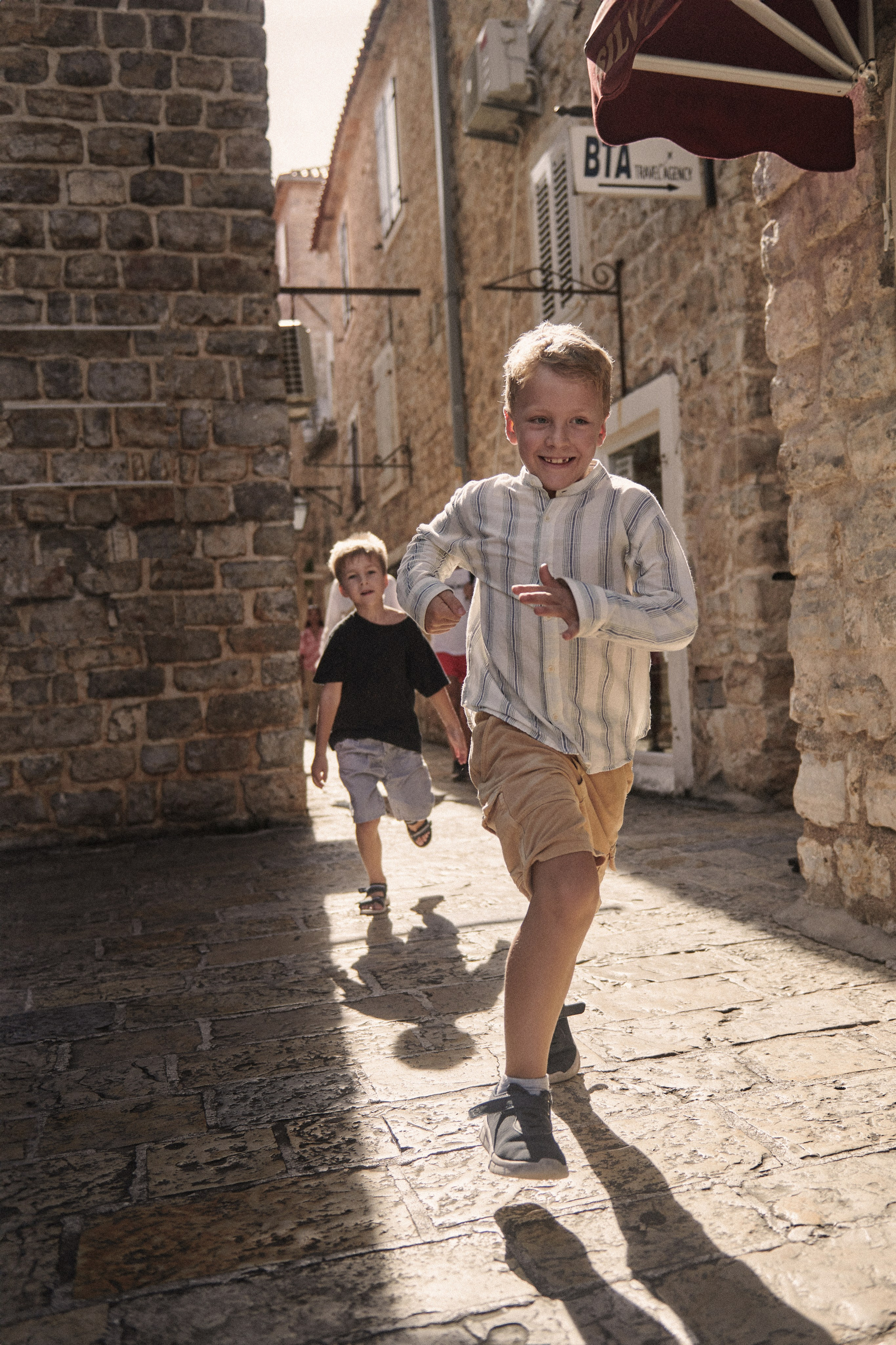 campaign shooting for kids clothing brand