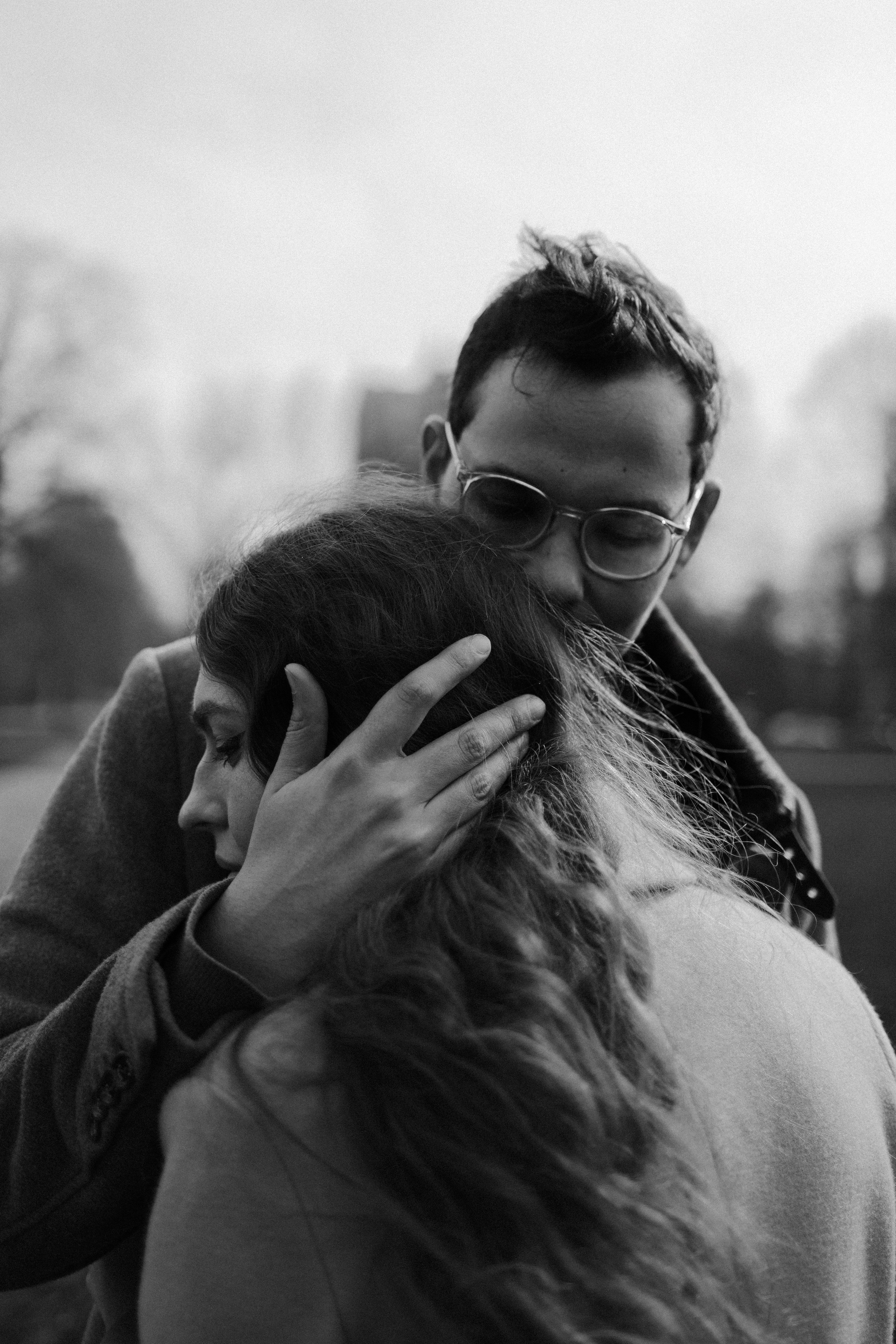 Love Story in Leipzig Park. Emotional&Cinematic Couple Photoshoot by Kristina Kozheltsova. Kristina Kozheltsova- Soulful Portrait&Lifestyle&Love Story Photographer in Leipzig, Germany
