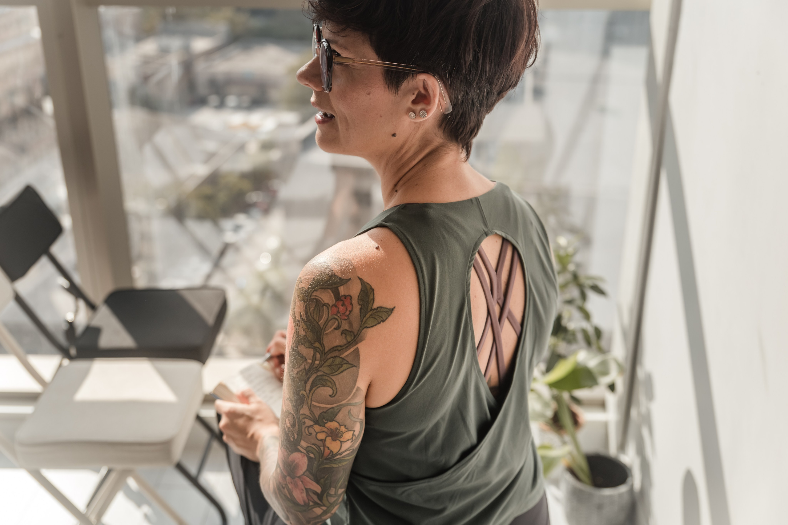 Photo session for a Pilates trainer