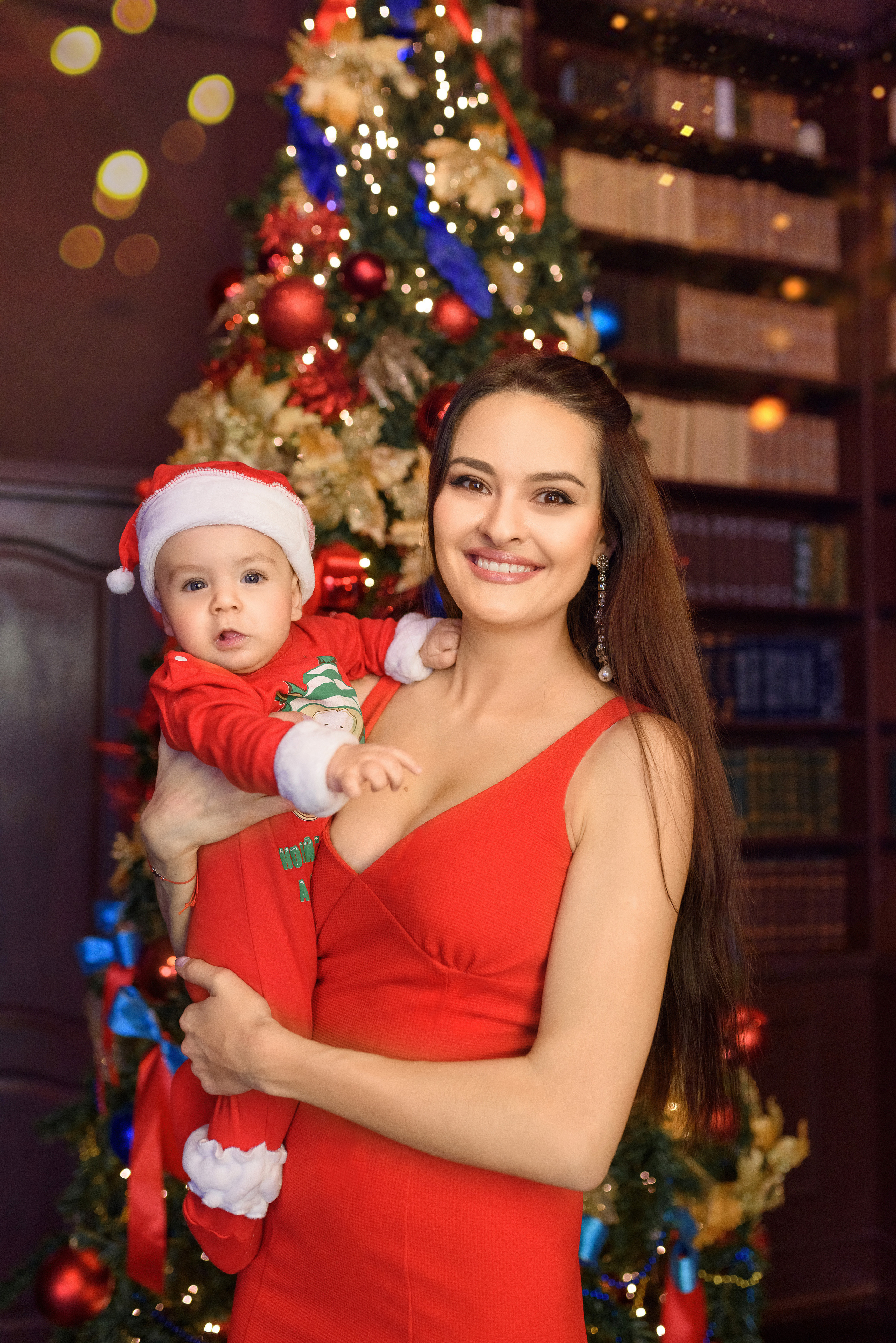 Новогодняя семейная съёмка. Семейный фотограф и фотограф новорожденных в Вильнюсе Ирина Беленкевич